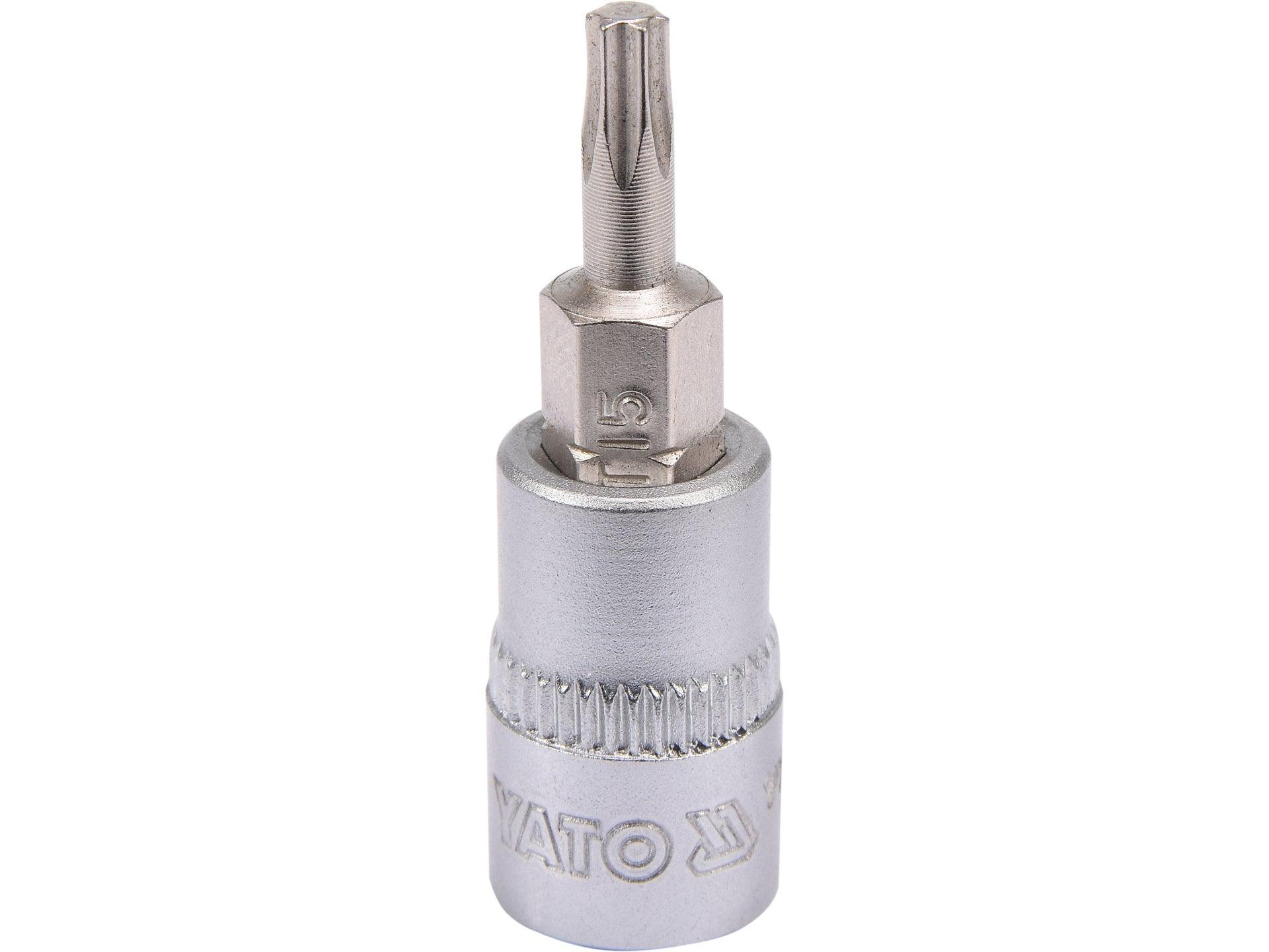 BIT TORX T15, CU ADAPTOR 1/4'', 37MM YATO YT-04303