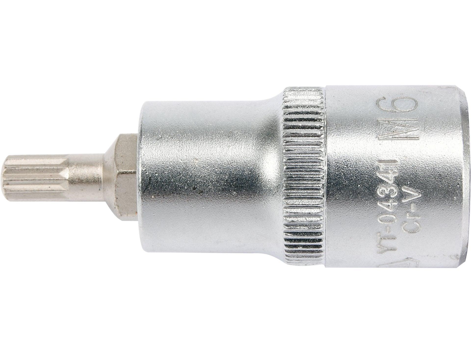 BIT SPLINE M6, CU ADAPTOR 1/2'', 55MM YATO YT-04341