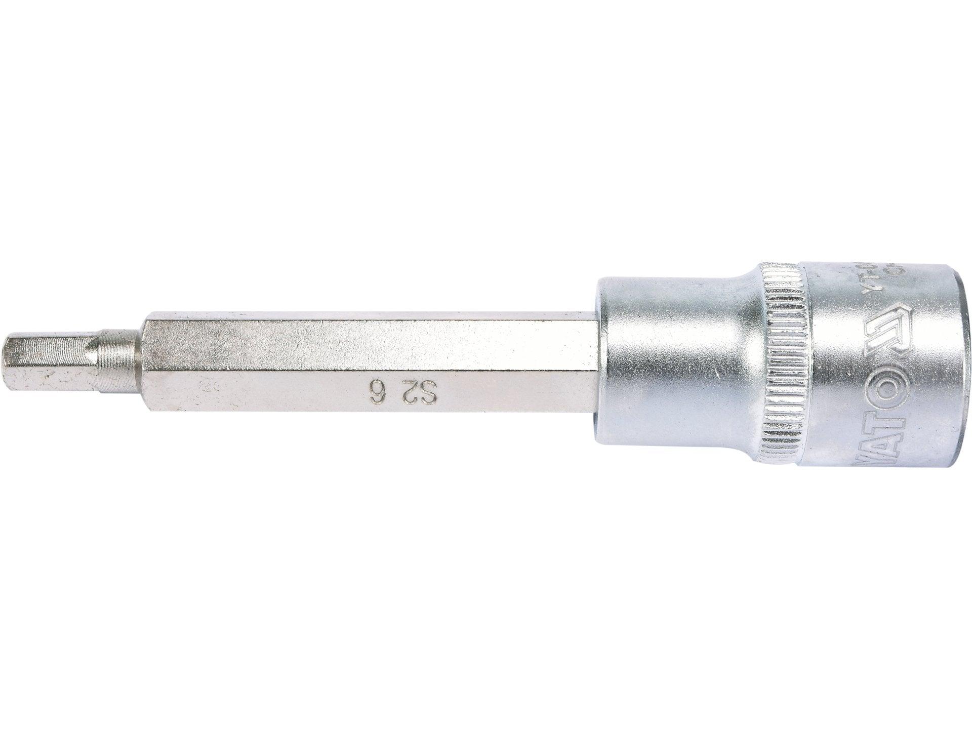 BIT HEXAGONAL CU ADAPTOR 1/2'', 6X100MM YATO YT-04392
