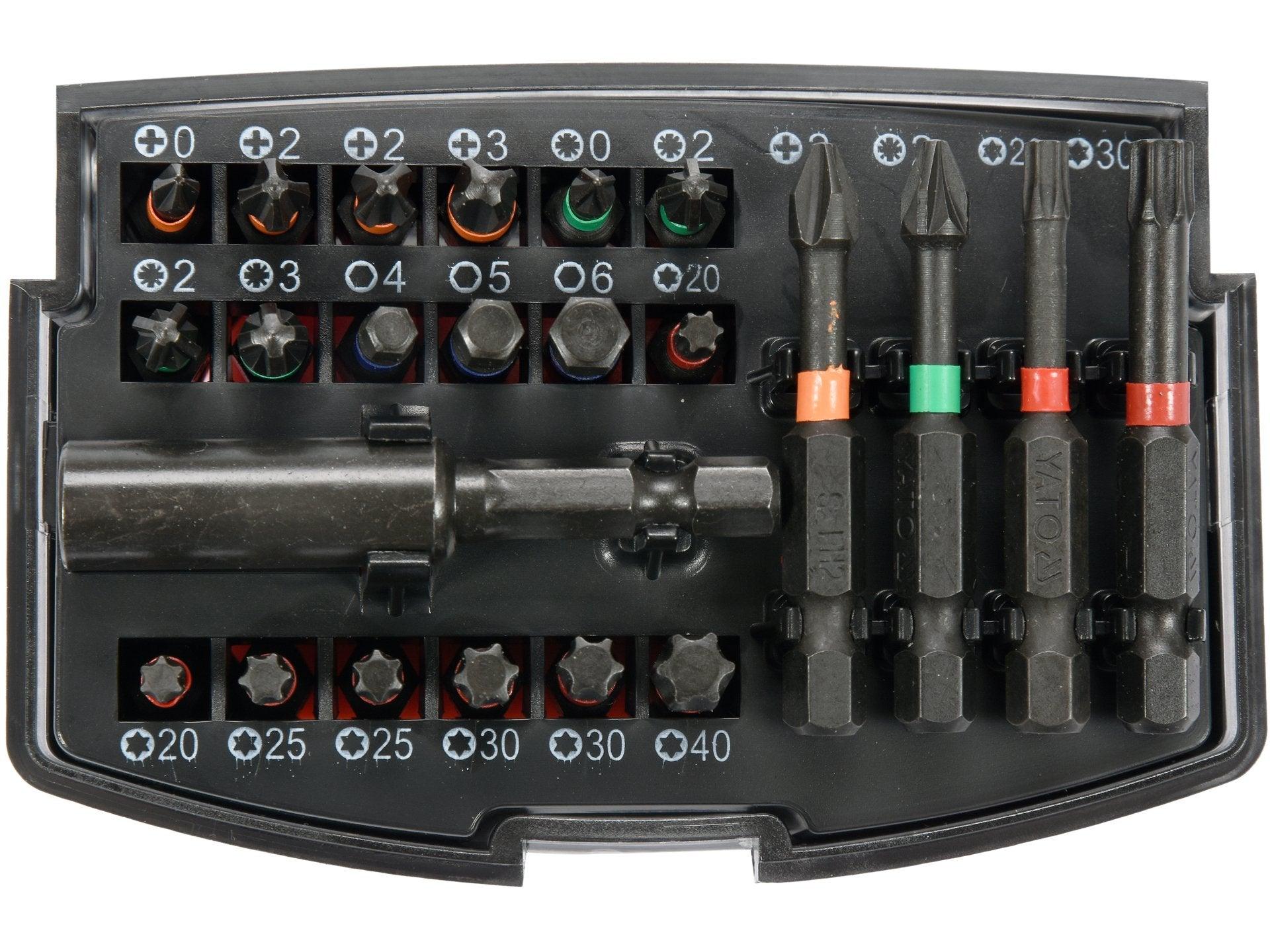 TRUSĂ 23 BIȚI CU ADAPTOR YATO YT-04621