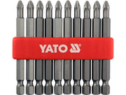 TRUSĂ BIT 10 BUC PH2X75MM, S2 YATO YT-0480