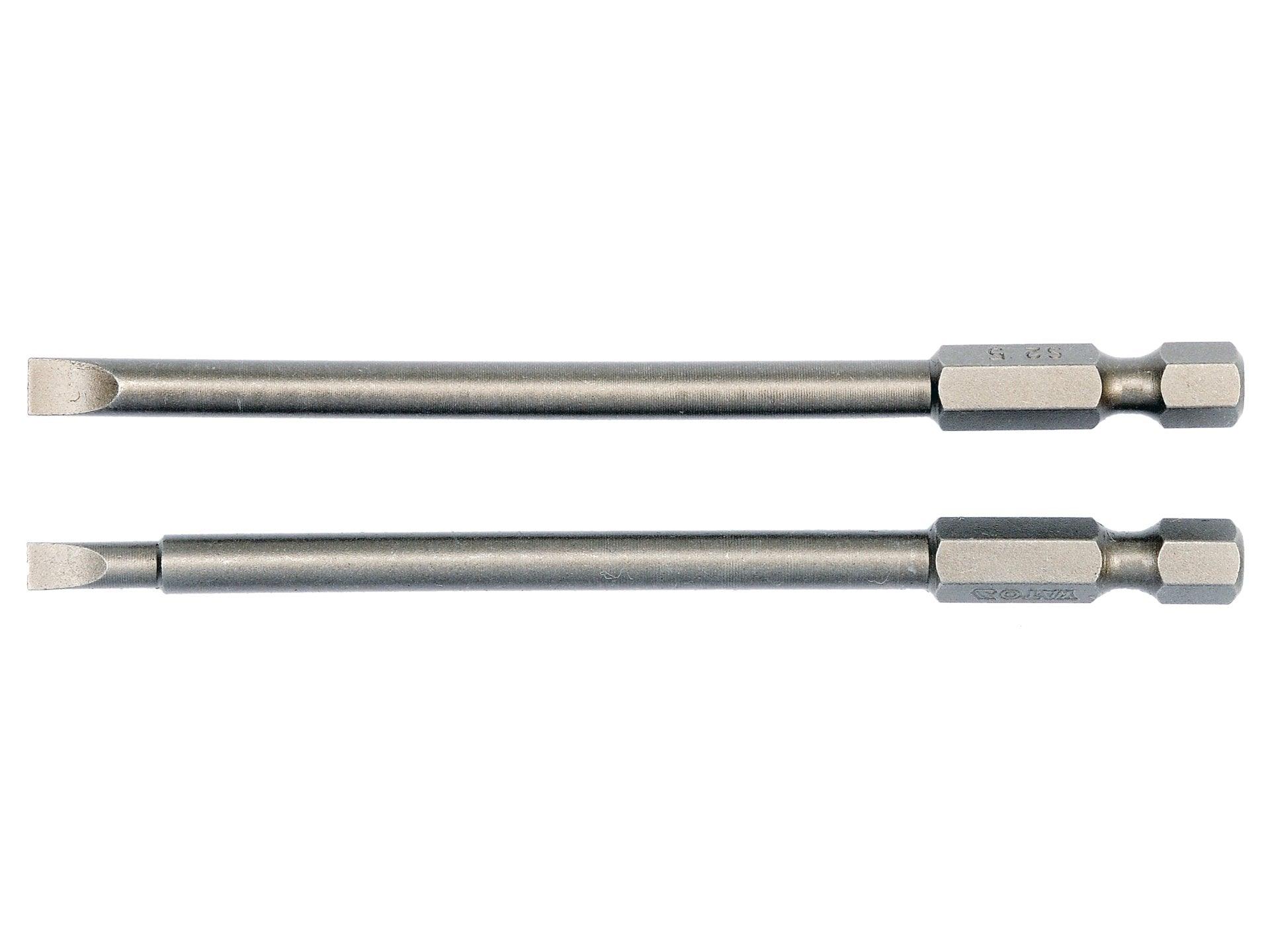 CAPĂT SURUBELNIȚĂ 100MM, 1/4'' DREAPTĂ, 2 BUC YATO YT-0484