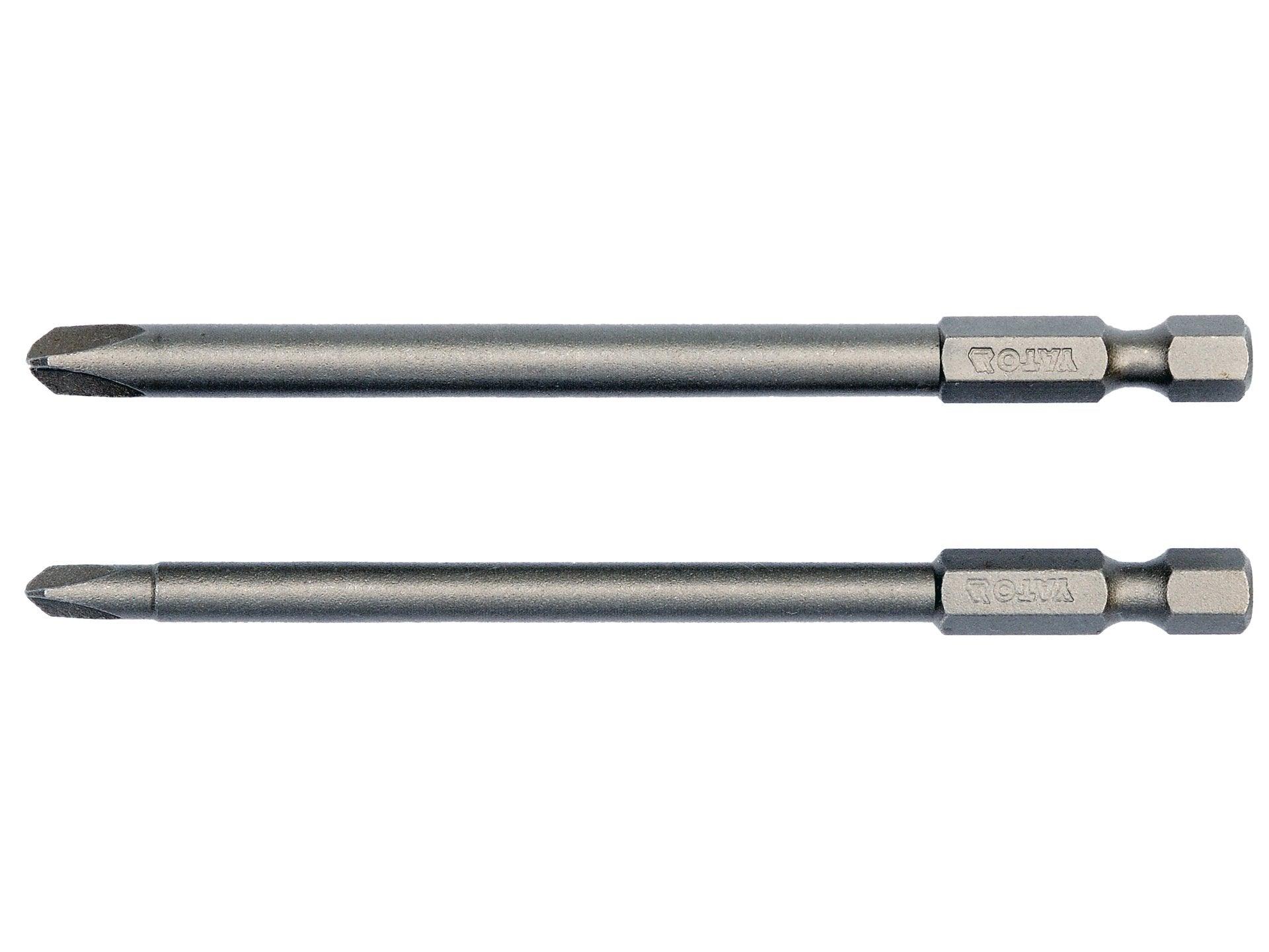 CAPĂT SURUBELNIȚĂ 100MM NR.1-3, 1/4'' 2 BUC YATO YT-0497