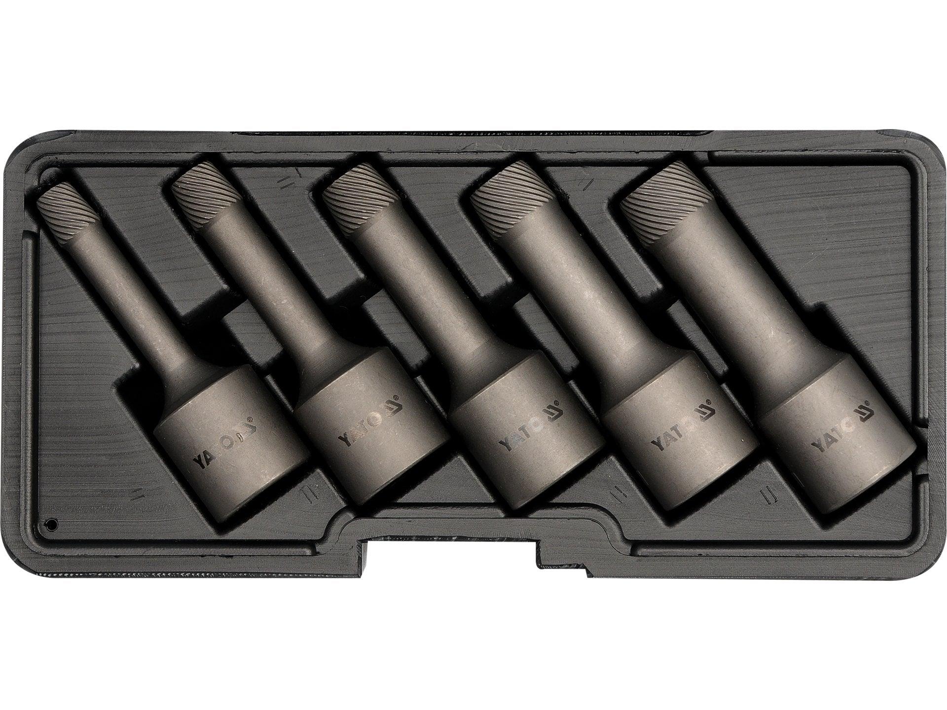 SET EXTRACTOARE ȘURUBURI 5 BUC, 1/2'' YATO YT-0624