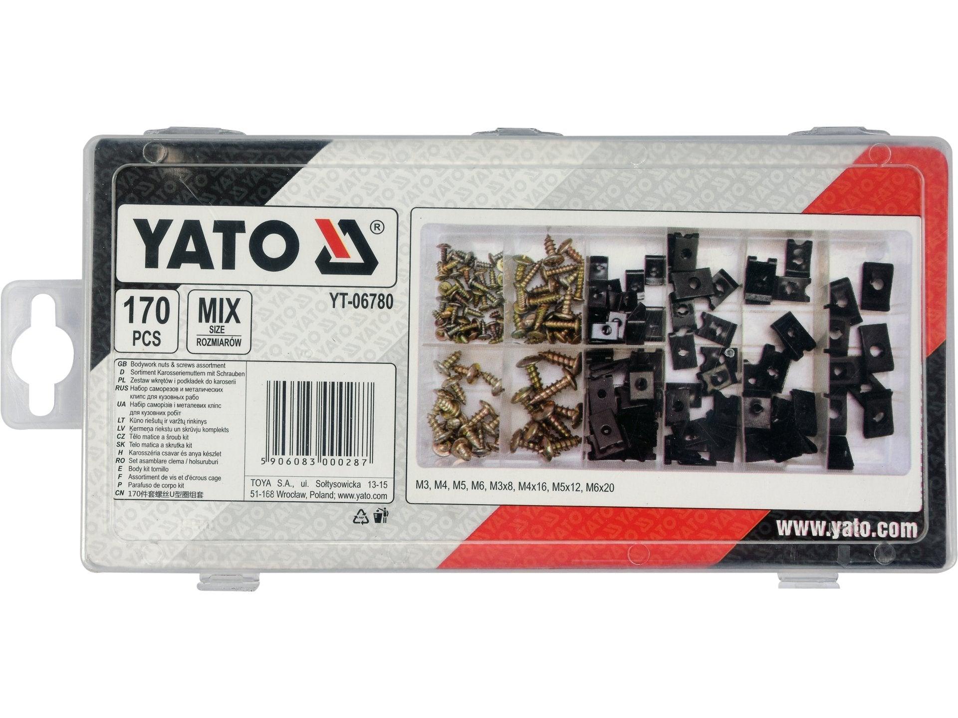 SET ȘURUBURI ȘI CLEME, 170 BUC YATO YT-06780
