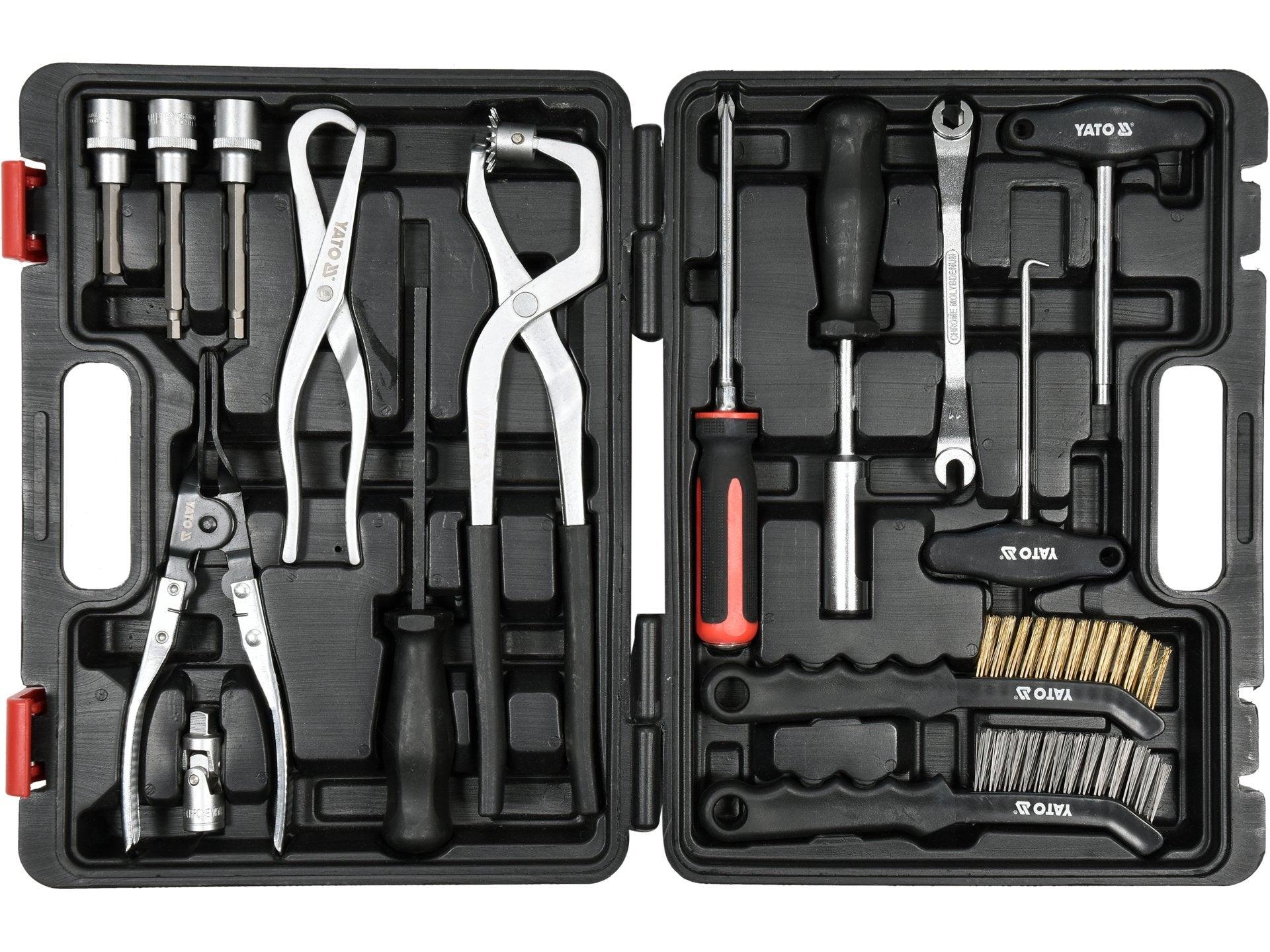 SET UNIVERSAL INTREȚINERE SISTEM FRÂNARE, 15 PIESE YATO YT-06802