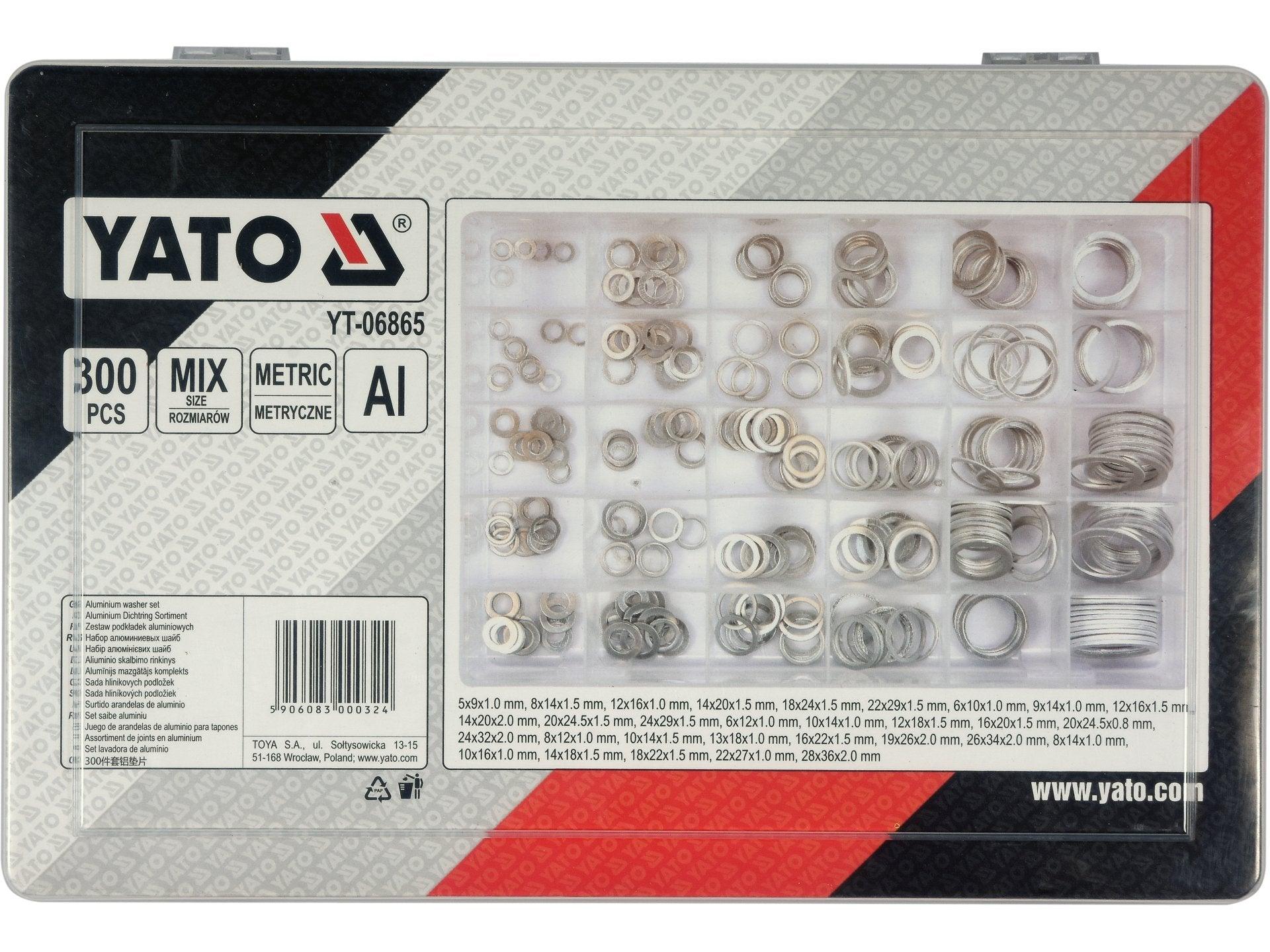 SET ȘAIBE ALUMINIU, 300 BUC YATO YT-06865