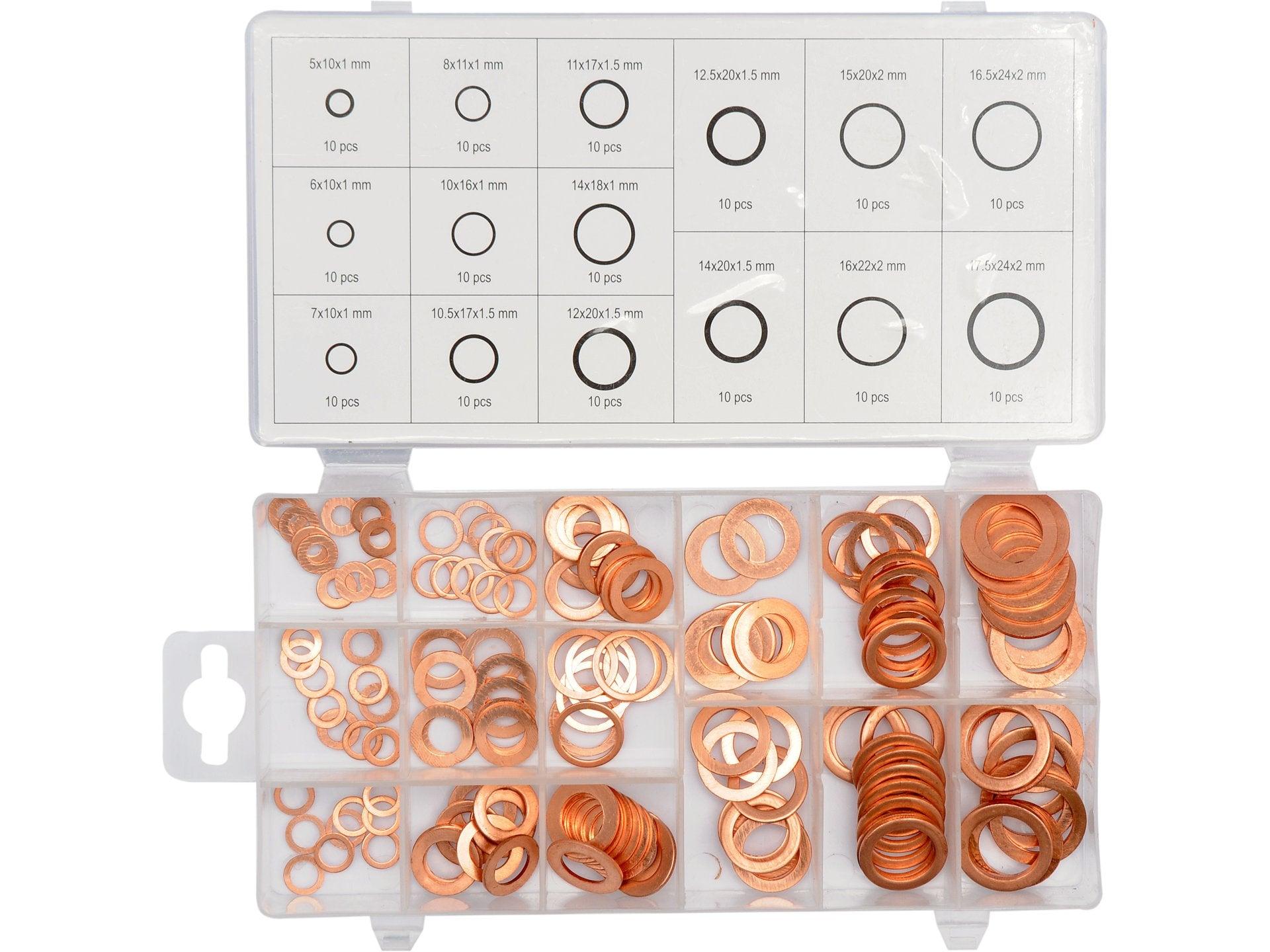 SET ȘAIBE DIN CUPRU, 150 BUC YATO YT-06871