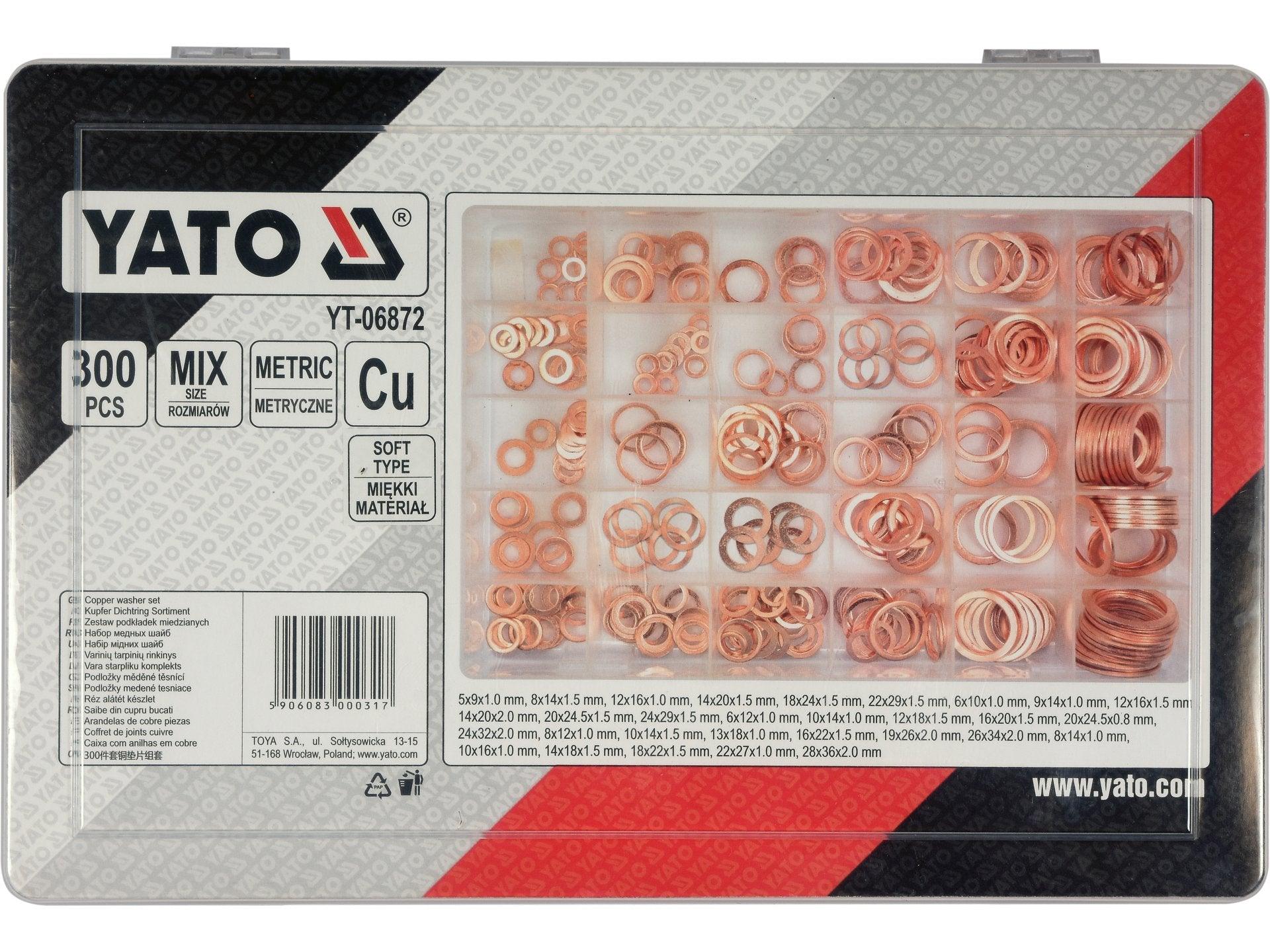 SET ȘAIBE CUPRU, 300 BUC YATO YT-06872