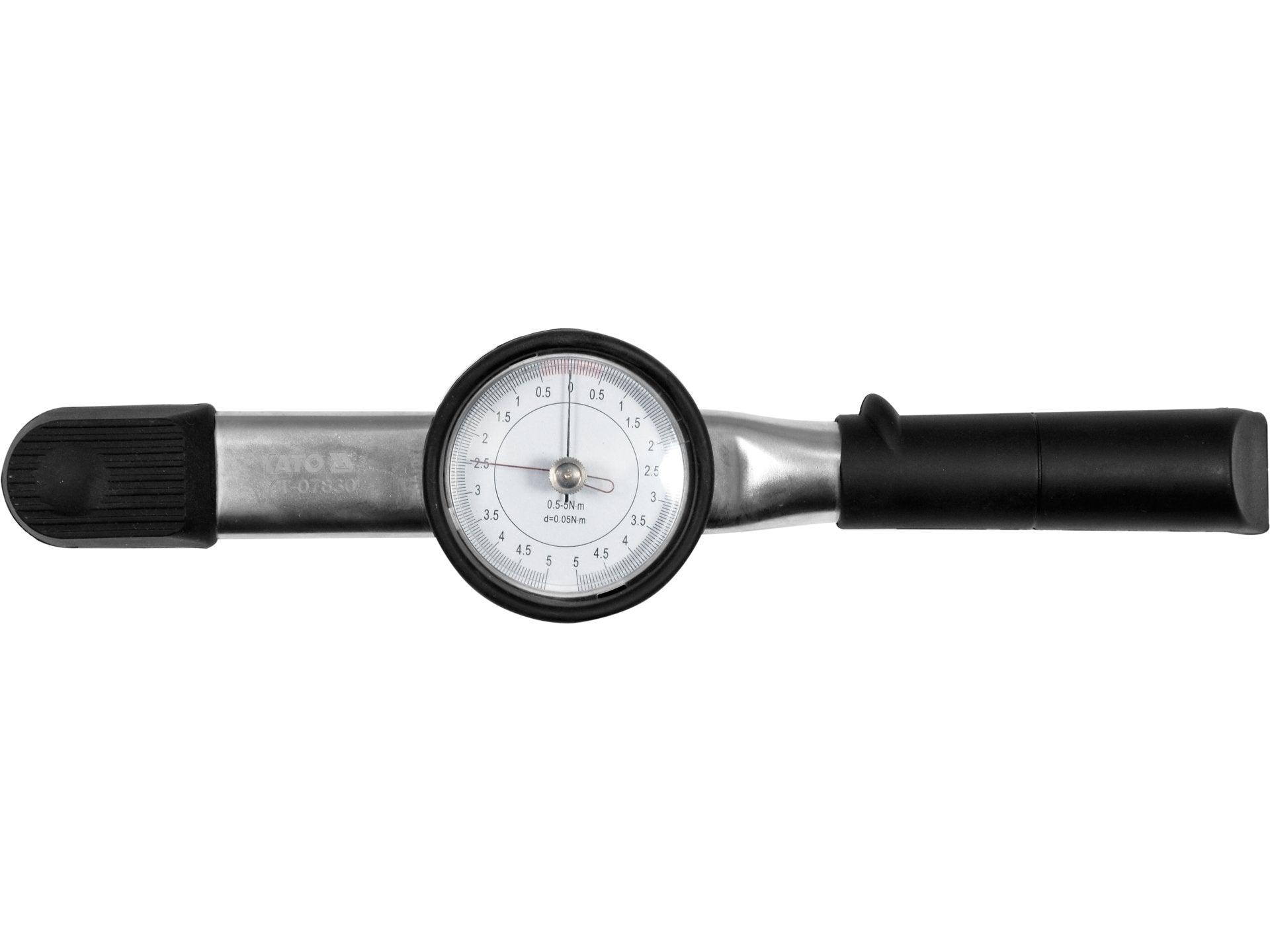 CHEIE DINAMOMETRICĂ CU CEAS, 1/4'', 0-5NM YATO YT-07830