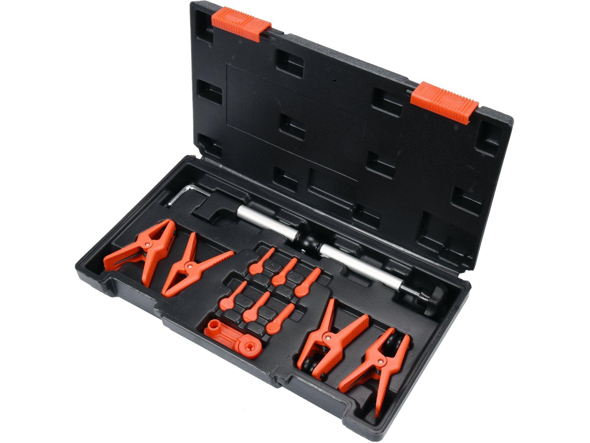 SET DE CLEME PENTRU FURTUNURI METALICE ȘI FLEXIBILE, 12 PIESE YATO YT-08392