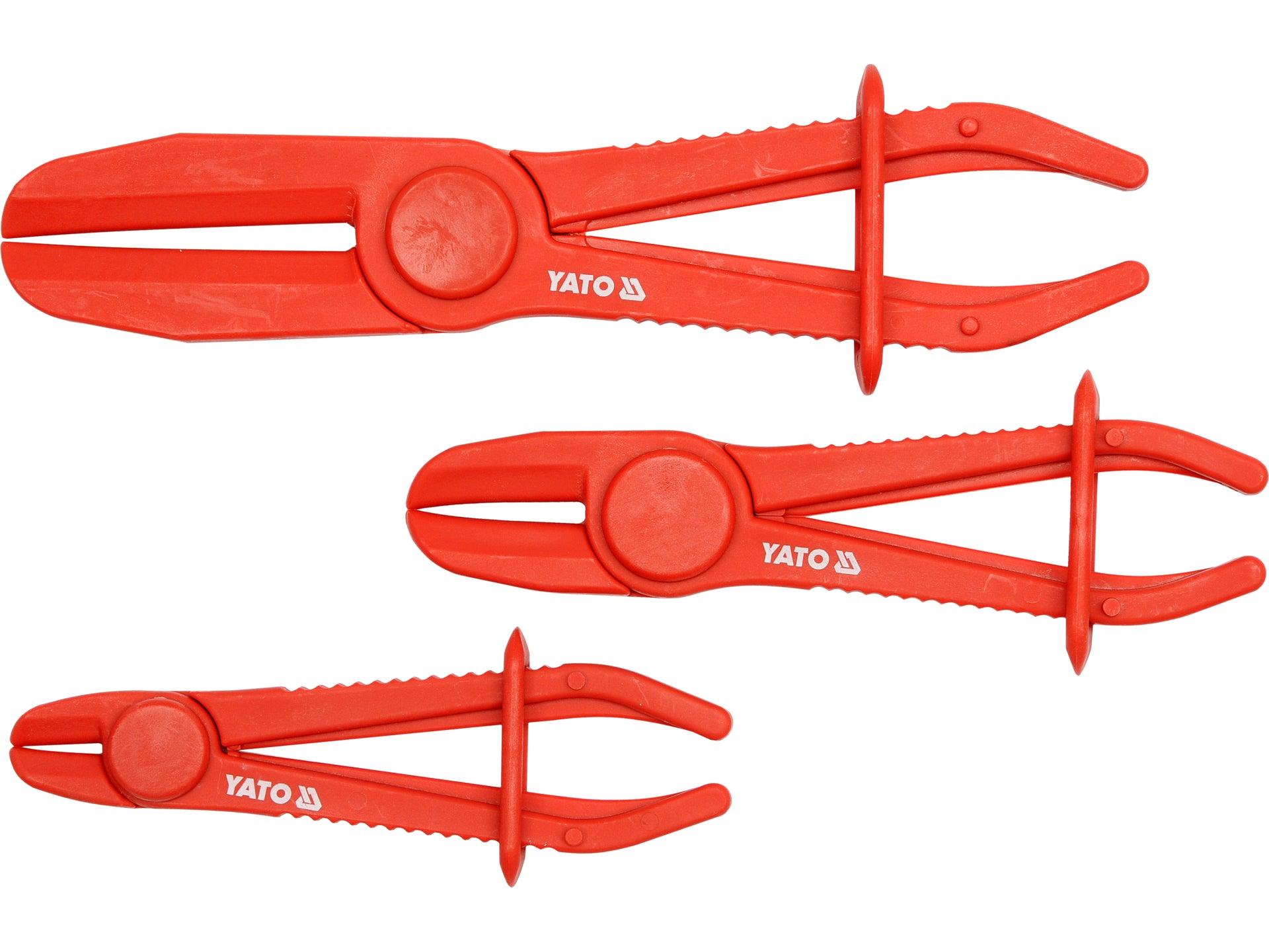 SET CLEȘTI PLASTIC PENTRU FURTUN AUTO, 3 BUC YATO YT-0840
