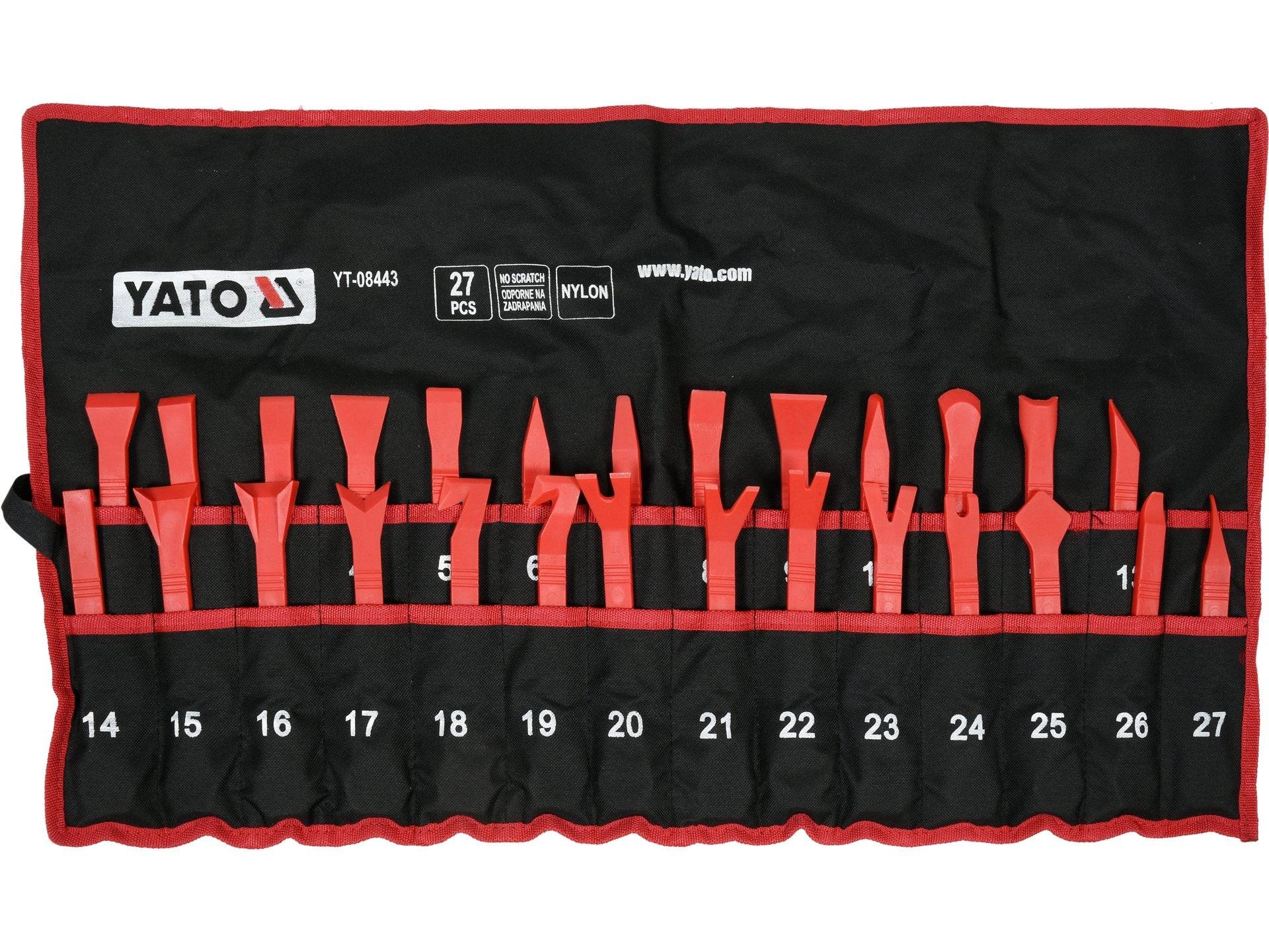 KIT DEMONTARE TAPIȚERIE, 27 PIESE YATO YT-08443