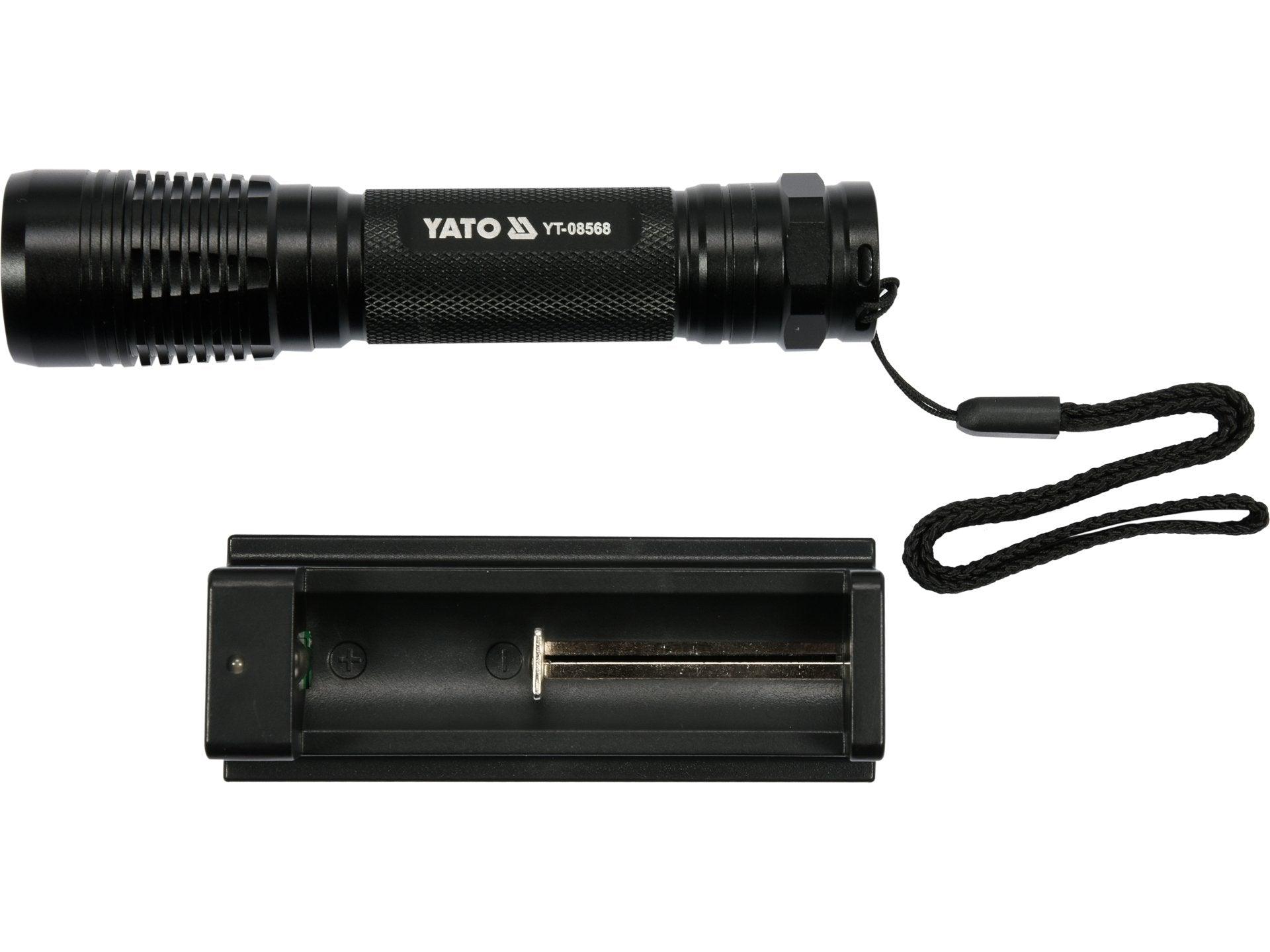 LANTERNĂ CU ACUMULATOR, 500LM, 2200MAH, USB YATO YT-08568