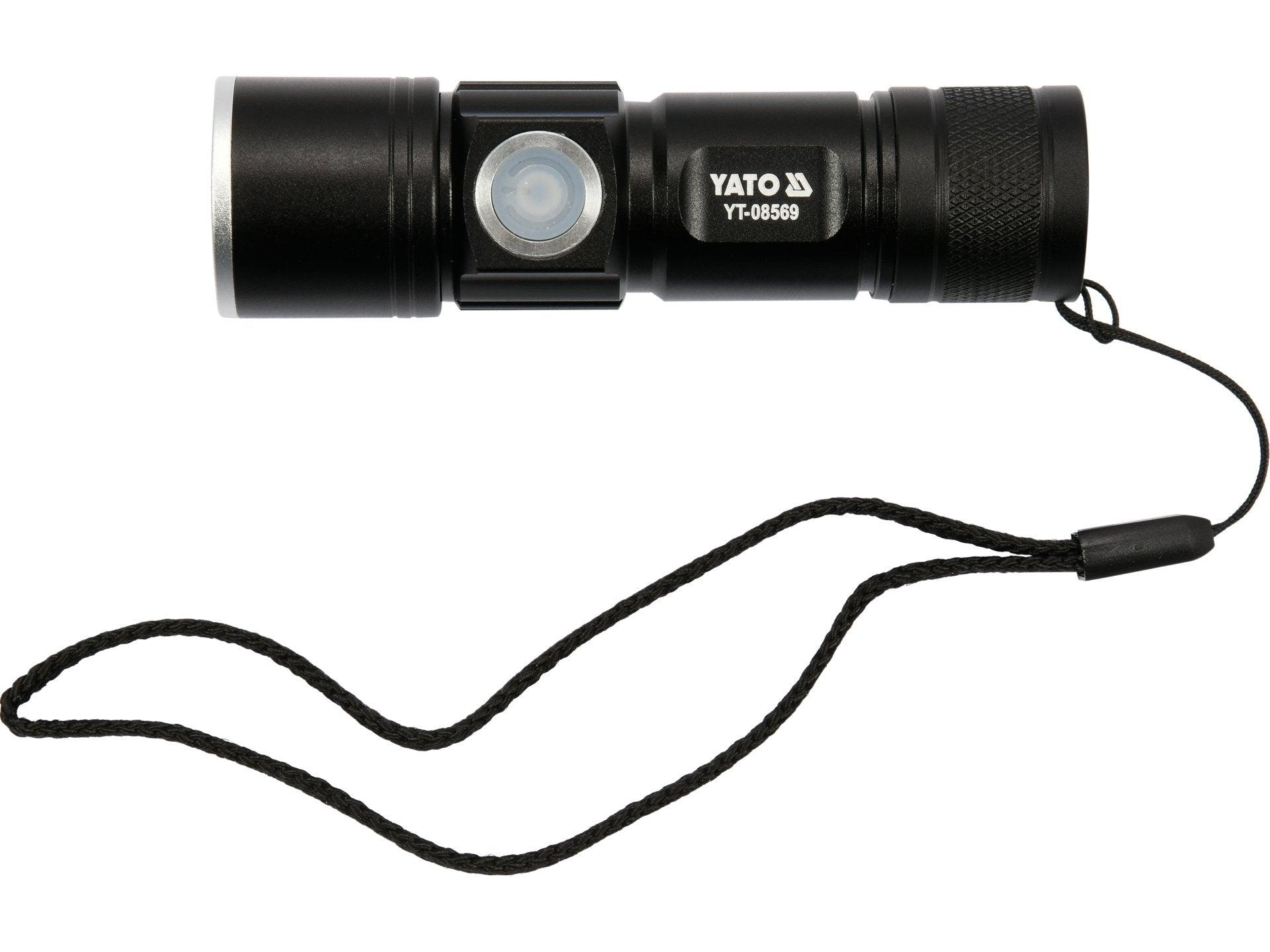 LANTERNĂ CU ACUMULATOR, 350LM, 650MAH, USB YATO YT-08569