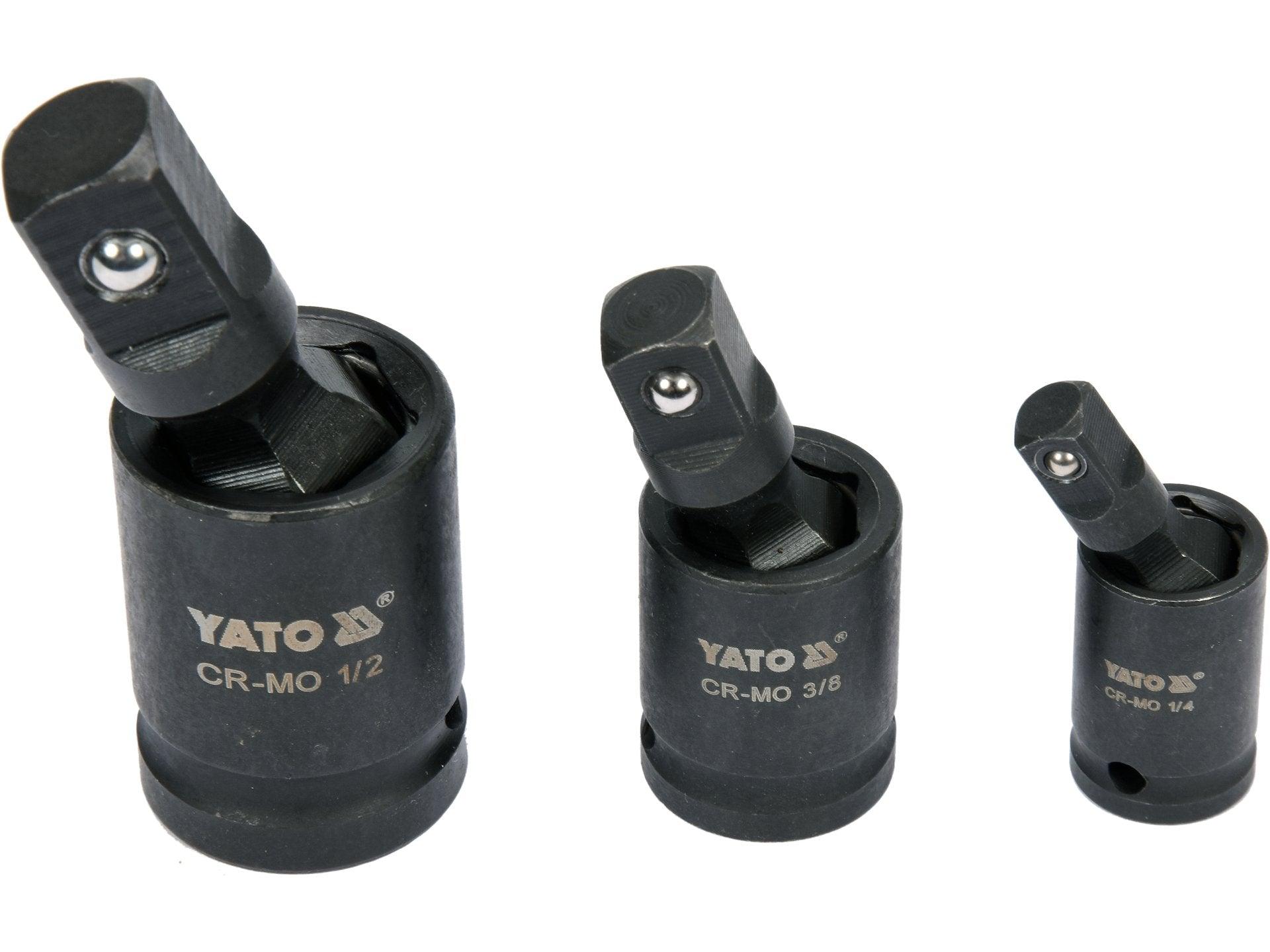 SET ARTICULAȚIE CARDANICĂ IMPACT 1/4'', 3/8'', 1/2'' YATO YT-10643