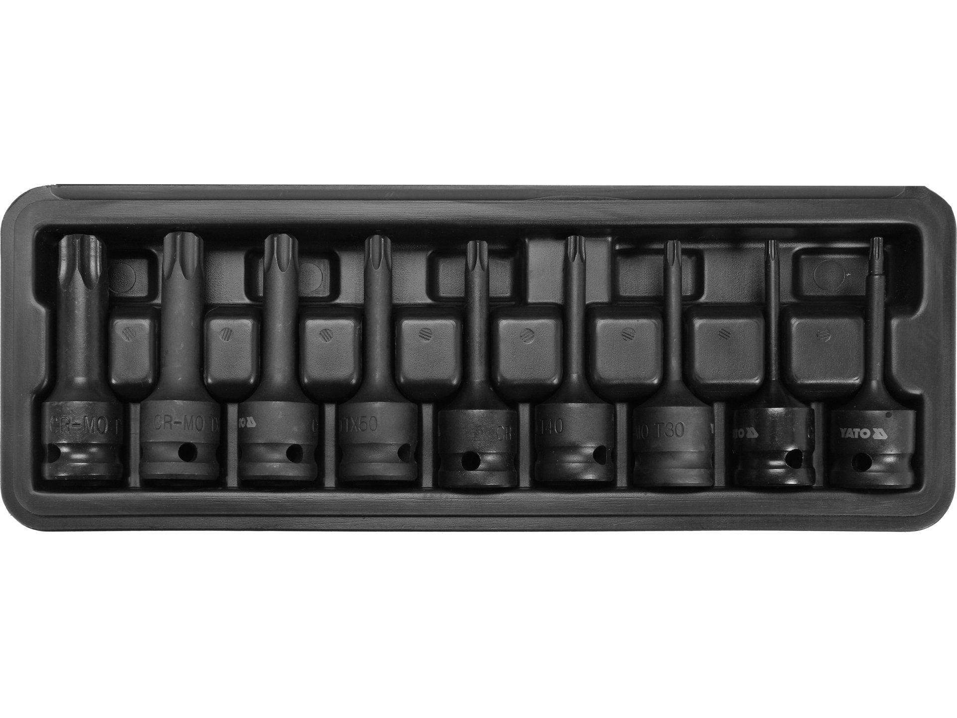 SET CHEI TORX DE IMPACT 1/2'', 9 BUC YATO YT-10654