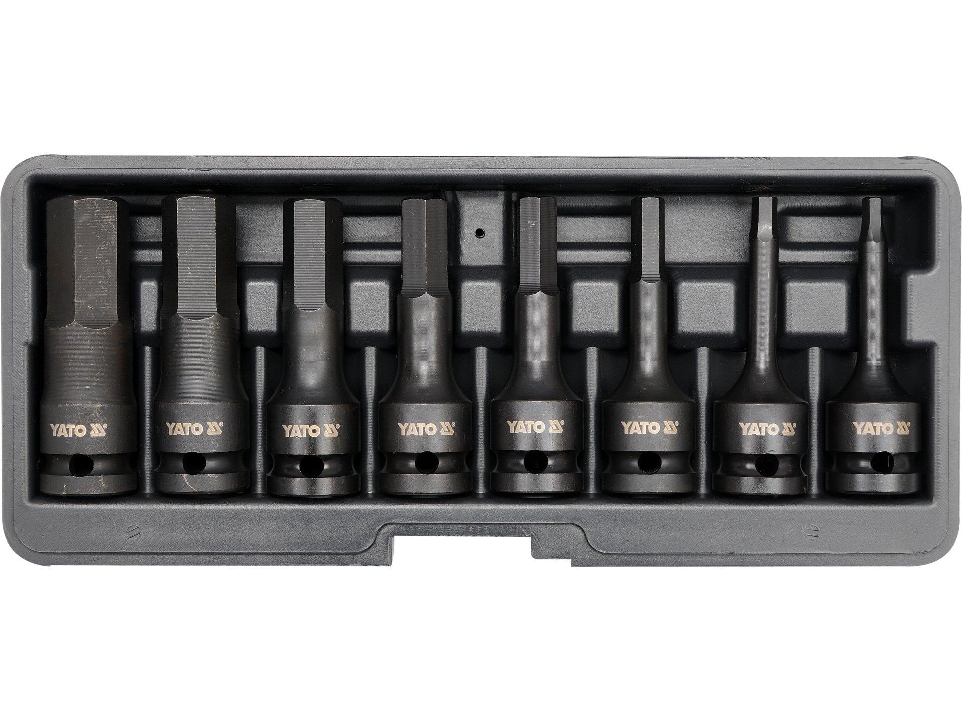 SET 8 CHEI TUBULARE DE IMPACT, HEXAGONALE, 1/2'' YATO YT-1066