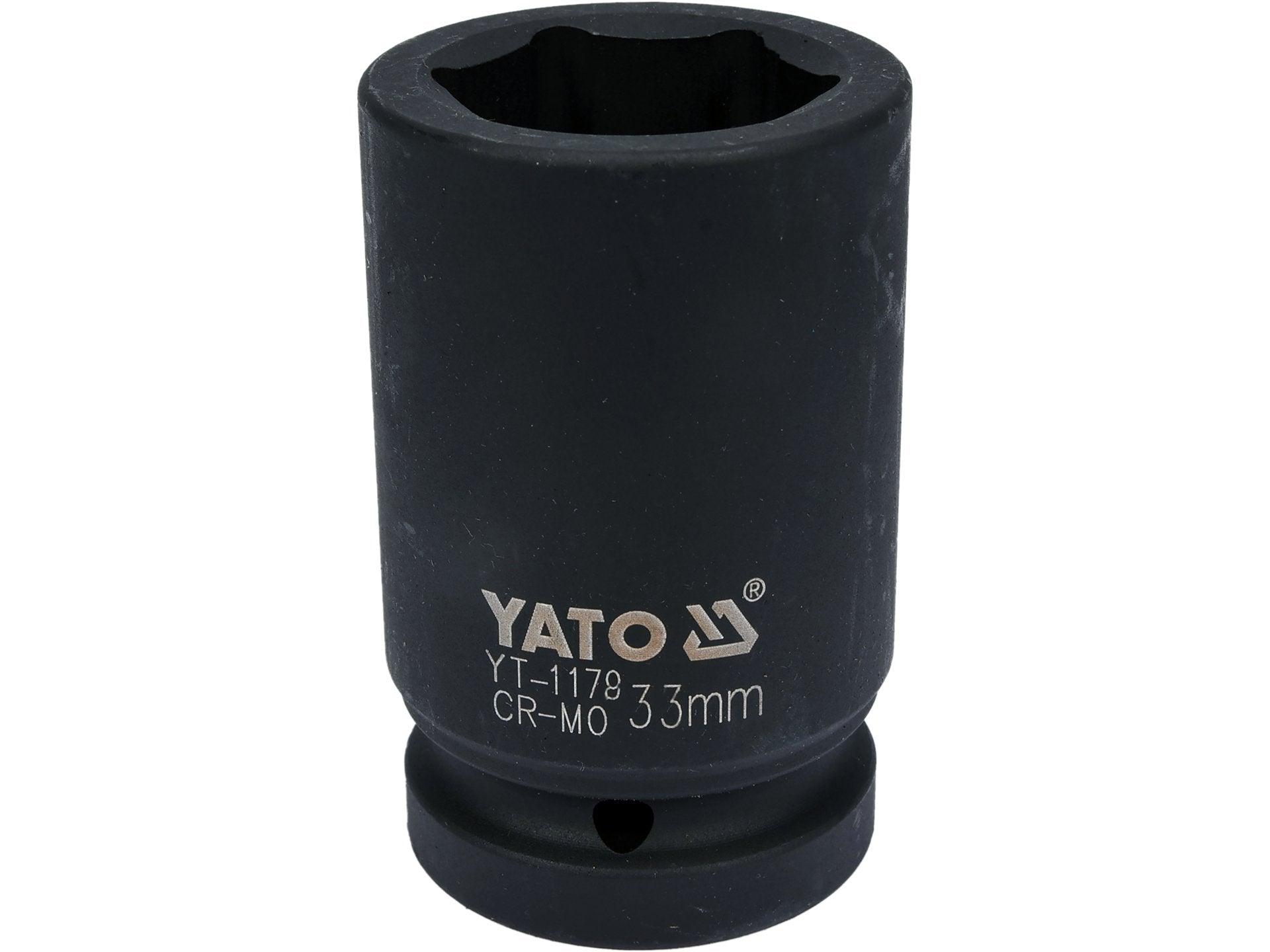 CHEIE TUBULARĂ HEXAGONALĂ DE IMPACT, ADÂNCĂ 1''X33MM YATO YT-1178