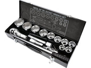 TRUSĂ CHEI TUBULARE CU CLICHET 3/4'', 15 BUC YATO YT-1334