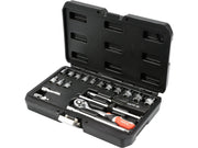 TRUSĂ TUBULARE+ANTRENOR, 20 BUC, 1/4'', CR-V YATO YT-14491