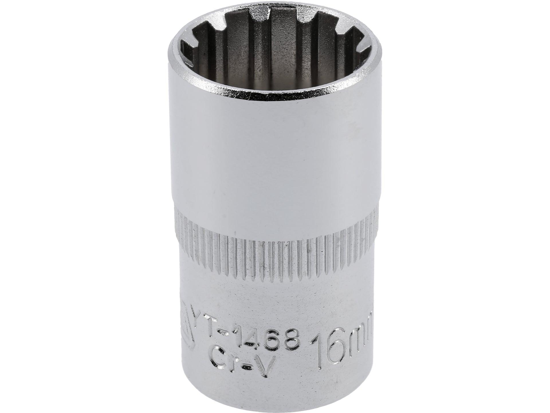 CHEIE TUBULARĂ SPLINE 1/2''X16MMX38MM YATO YT-1468