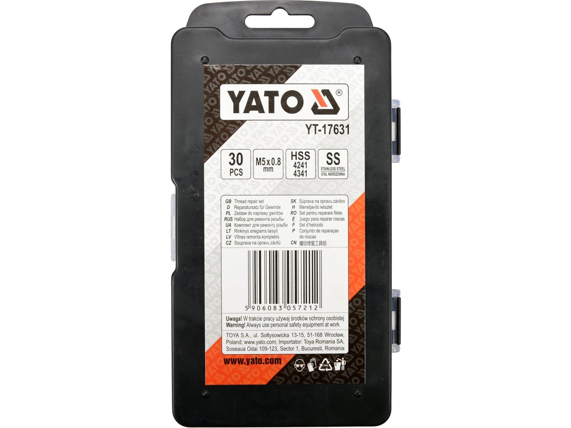 KIT REPARAT FILETE, M5X0.8 YATO YT-17631
