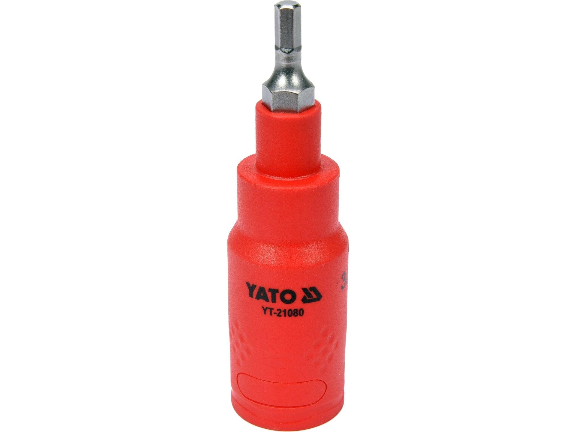 BIT HEXAGONAL 4, VDE, CU ADAPTOR 3/8'', 75MM YATO YT-21080