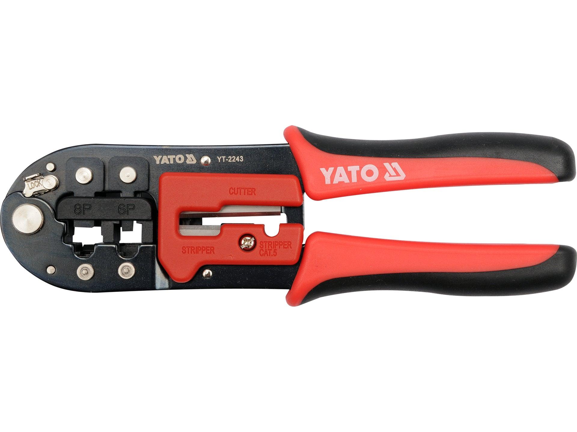 CLEȘTE SERTIZAT 200MM, HRC42-48, RJ45/RJ11 YATO YT-2243