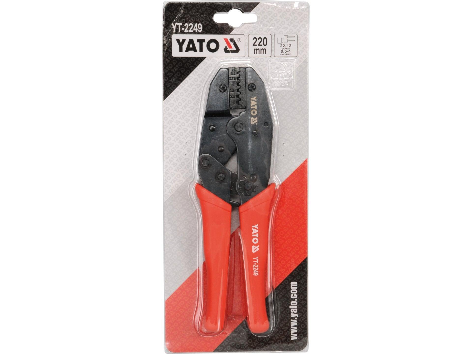 CLEȘTE SERTIZAT CONECTORI 0.5-4MM2 YATO YT-2249