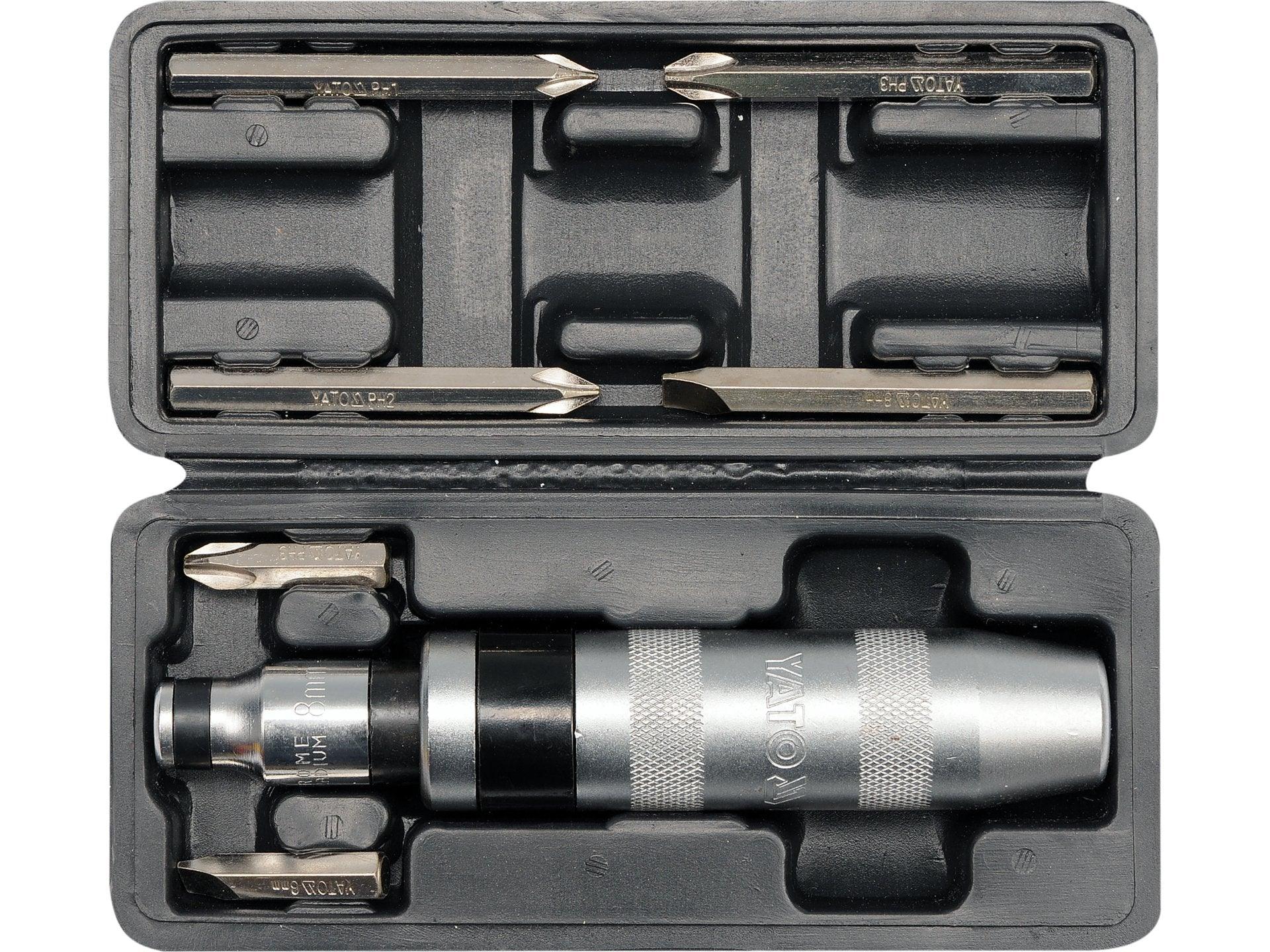 ȘURUBELNIȚĂ METALICĂ CU PERCUTOR, 7 BUC YATO YT-2802