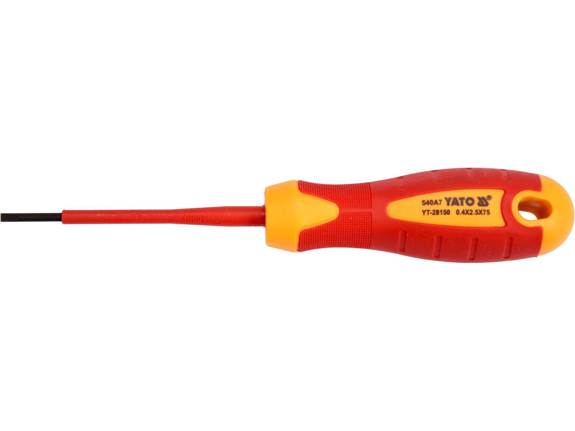 ȘURUBELNIȚĂ IZOLATĂ VDE,2,5X75MM YATO YT-28150