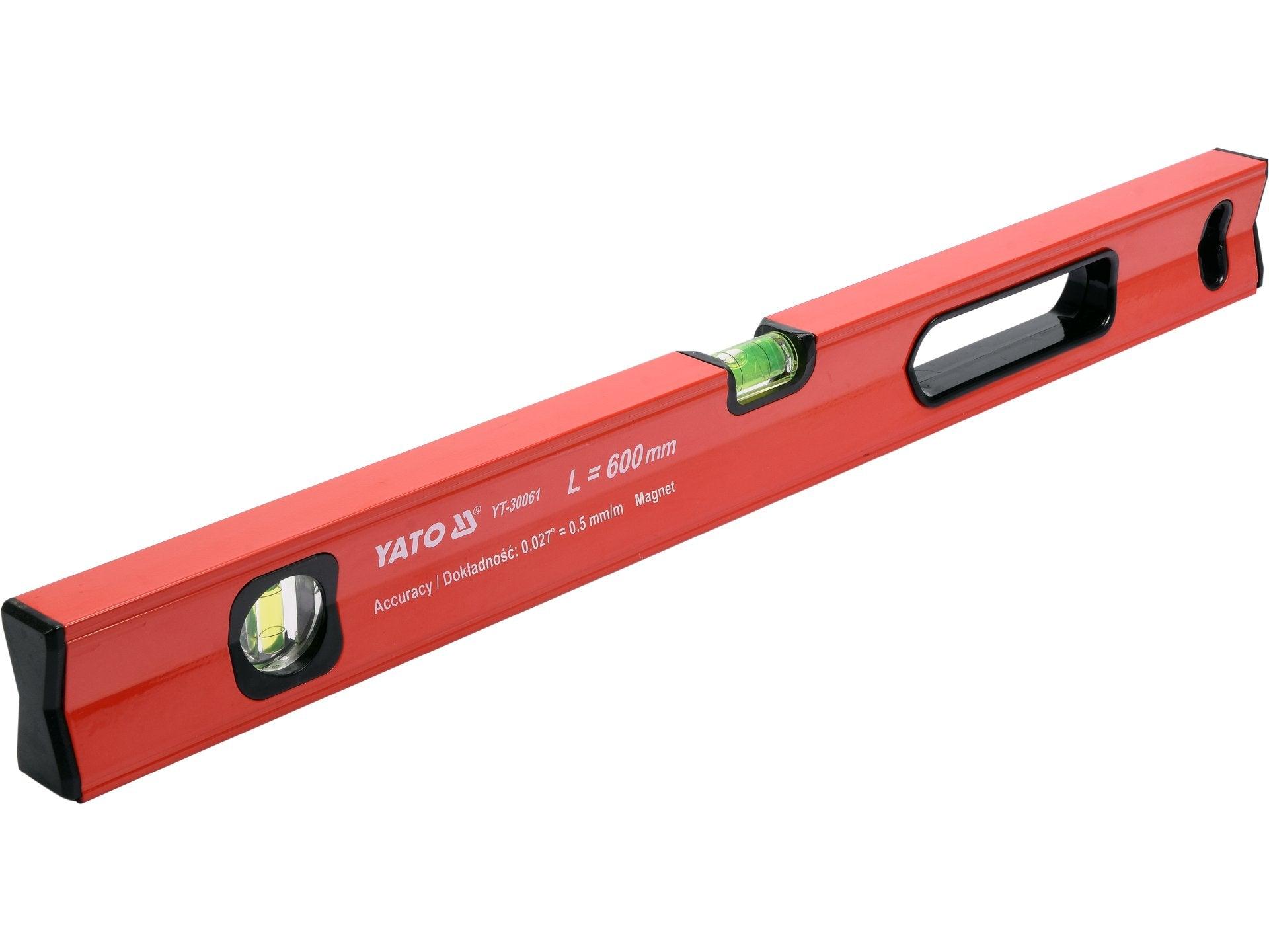 NIVELĂ ALUMINIU, 2 BULE, 600MM YATO YT-30061
