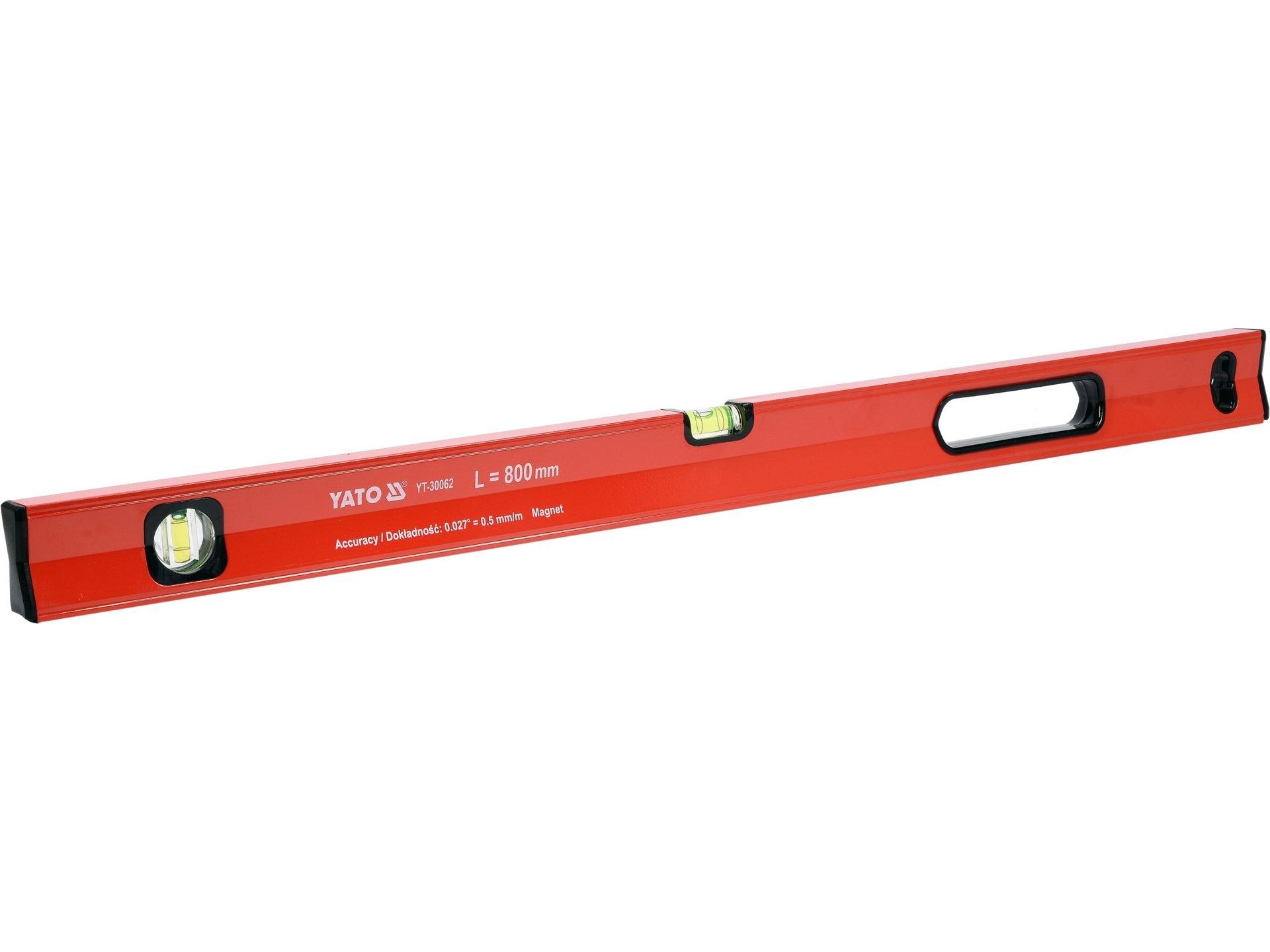 NIVELĂ ALUMINIU, 2 BULE, 800MM YATO YT-30062