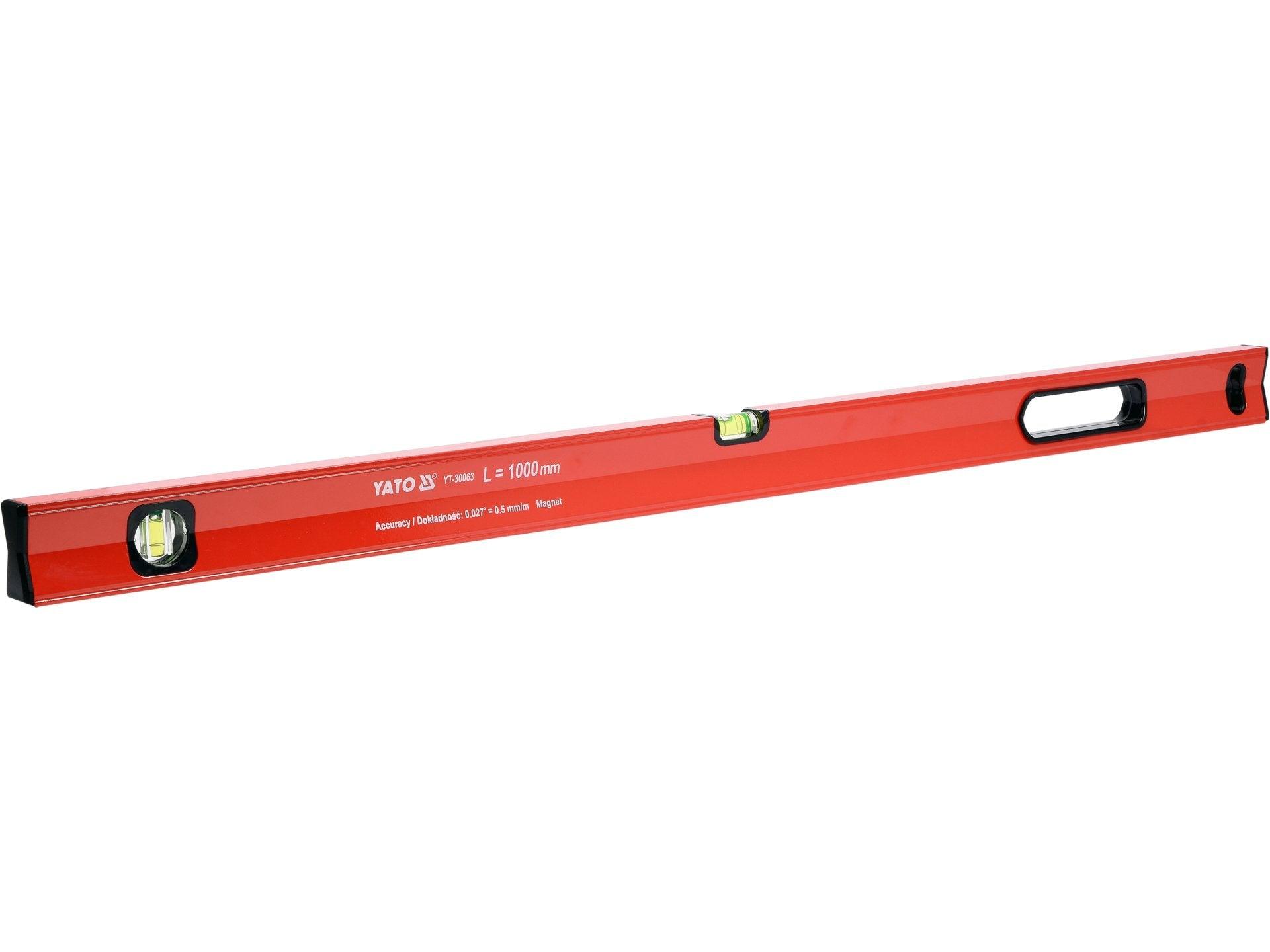 NIVELĂ ALUMINIU, 2 BULE, 1000MM YATO YT-30063