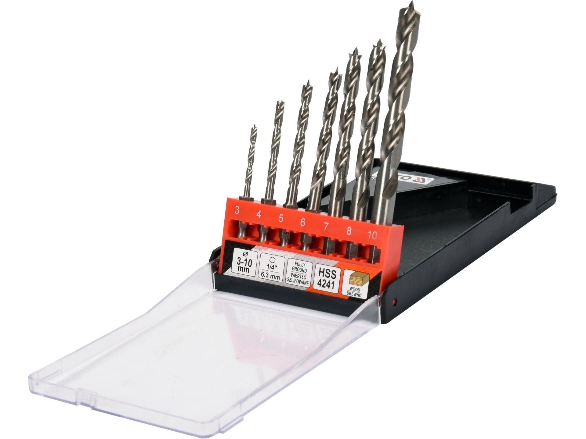 SET BURGHIE LEMN CU PRINDERE HEXAGONALĂ, 3-10MM YATO YT-33873