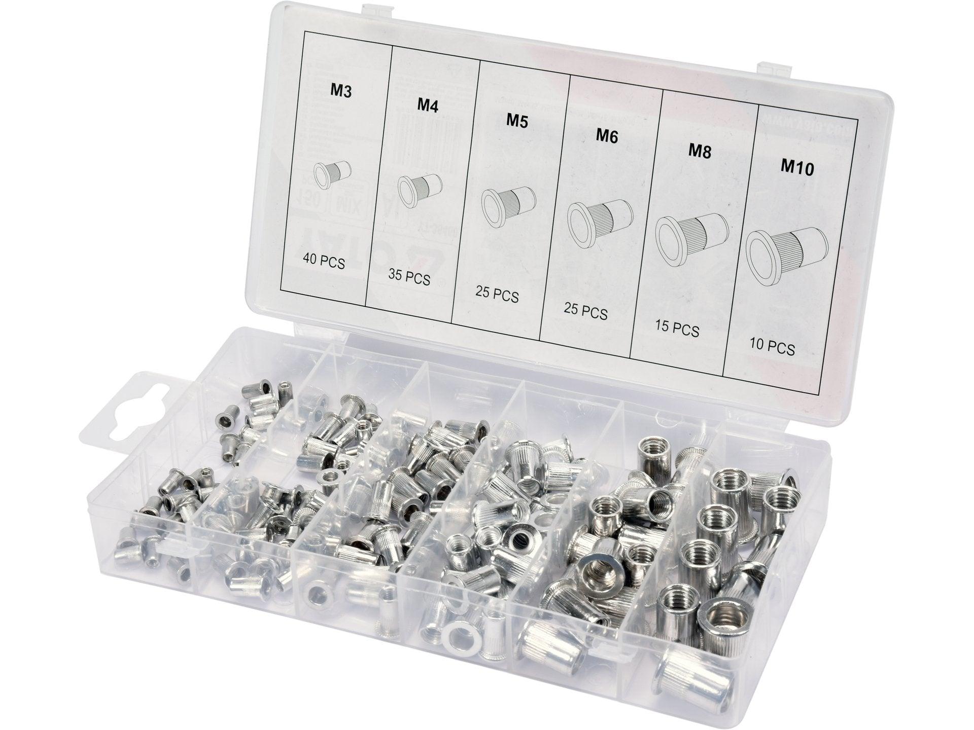 SET PIULIȚE NITUIBILE, M3-M10, 300 BUC YATO YT-36460