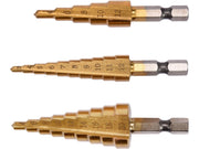 SET 3 BURGHIE ÎN TREPTE, 3-20MM, 1/4'' YATO YT-44731