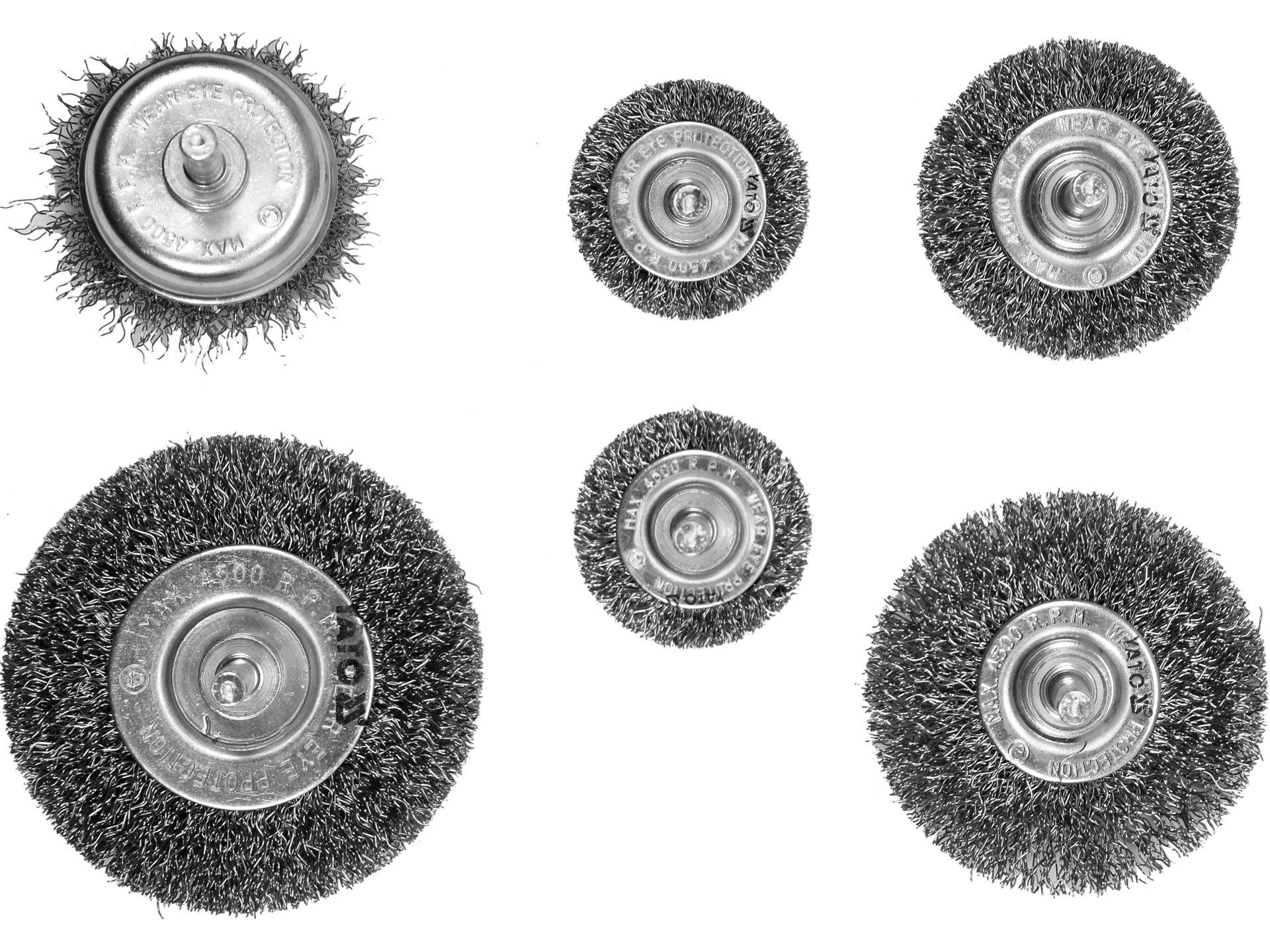 SET 6 PERII DE SÂRMĂ DIN INOX YATO YT-47593