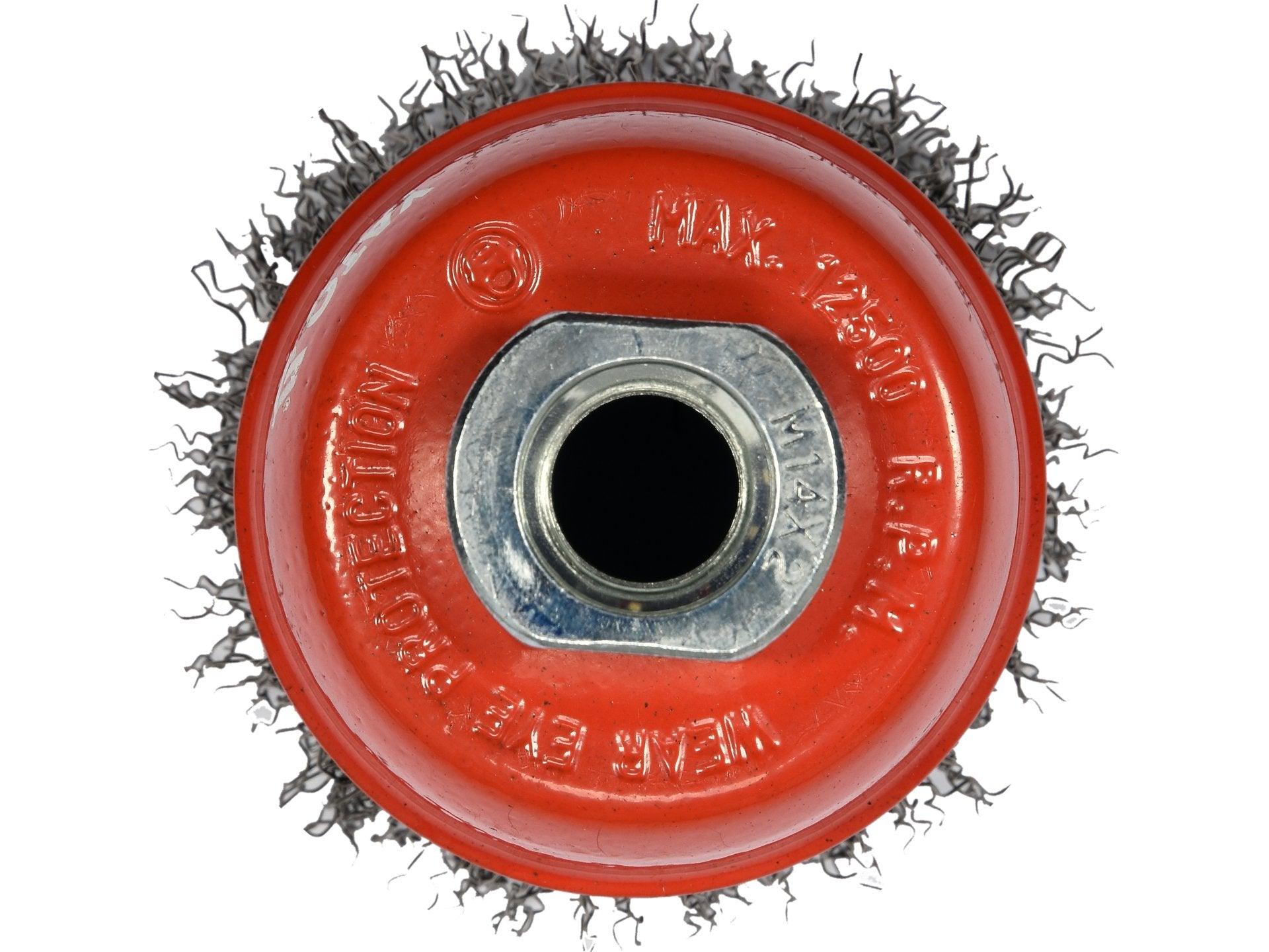 PERIE CUPĂ 65MM, PRINDERE M14, SÂRMĂ OȚEL INOXIDABIL YATO YT-47658