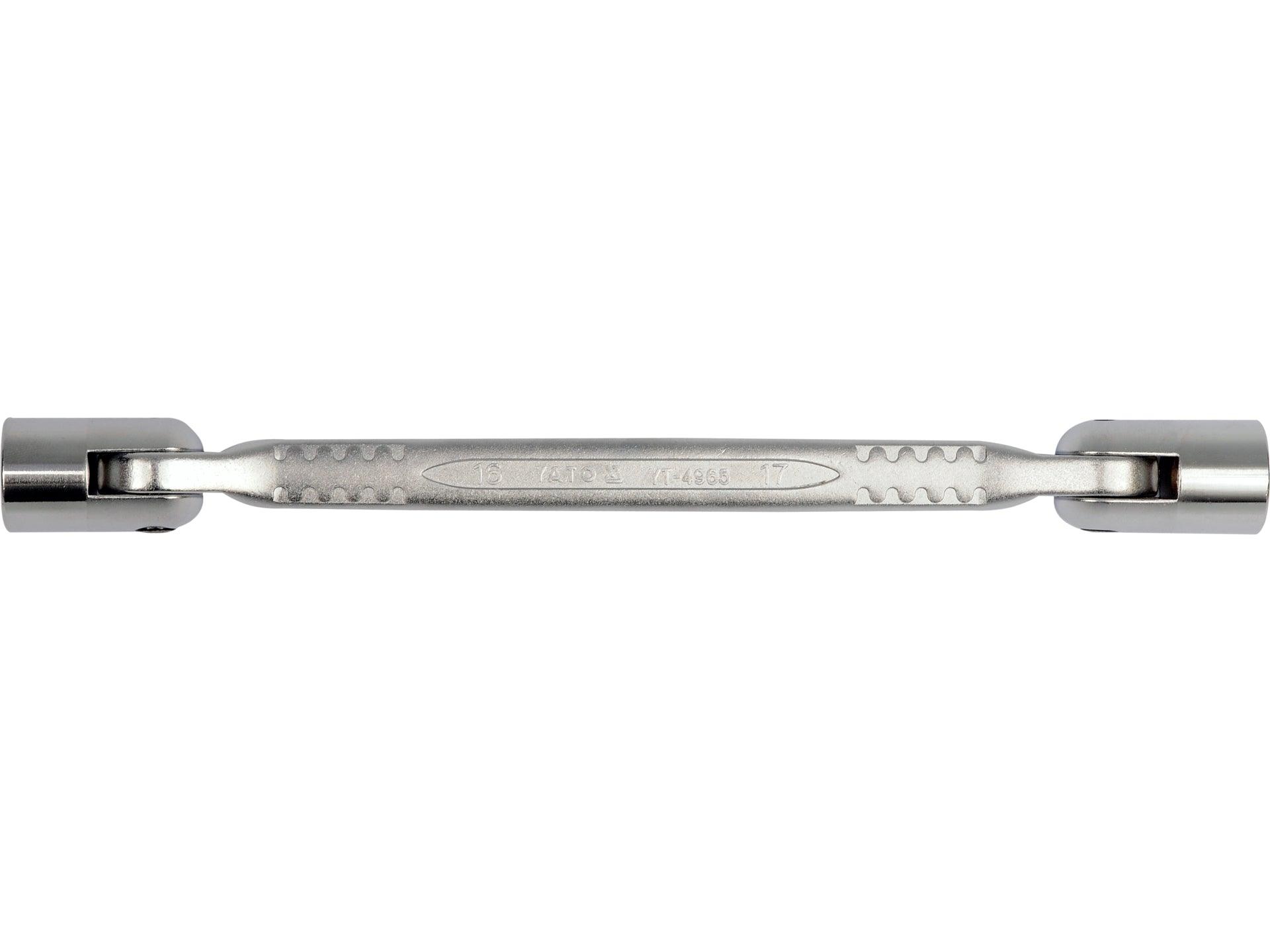 DOUBLE FLEXIBLE SOCKET WRENCH 16x17 MM YATO YT-4965
