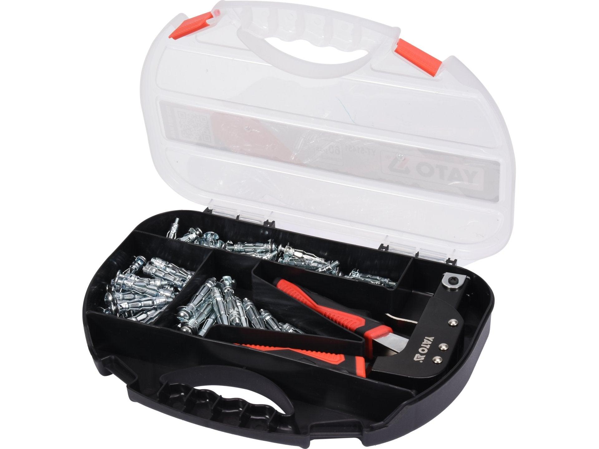 SET CLEȘTE PENTRU ANCORE METALICE, 60 BUC YATO YT-51451