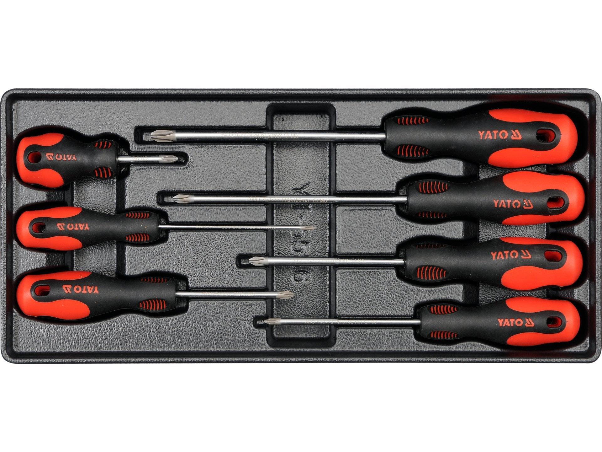 TRUSĂ ȘURUBELNIȚE CRUCE PENTRU YT-5530, 7 BUC YATO YT-5536