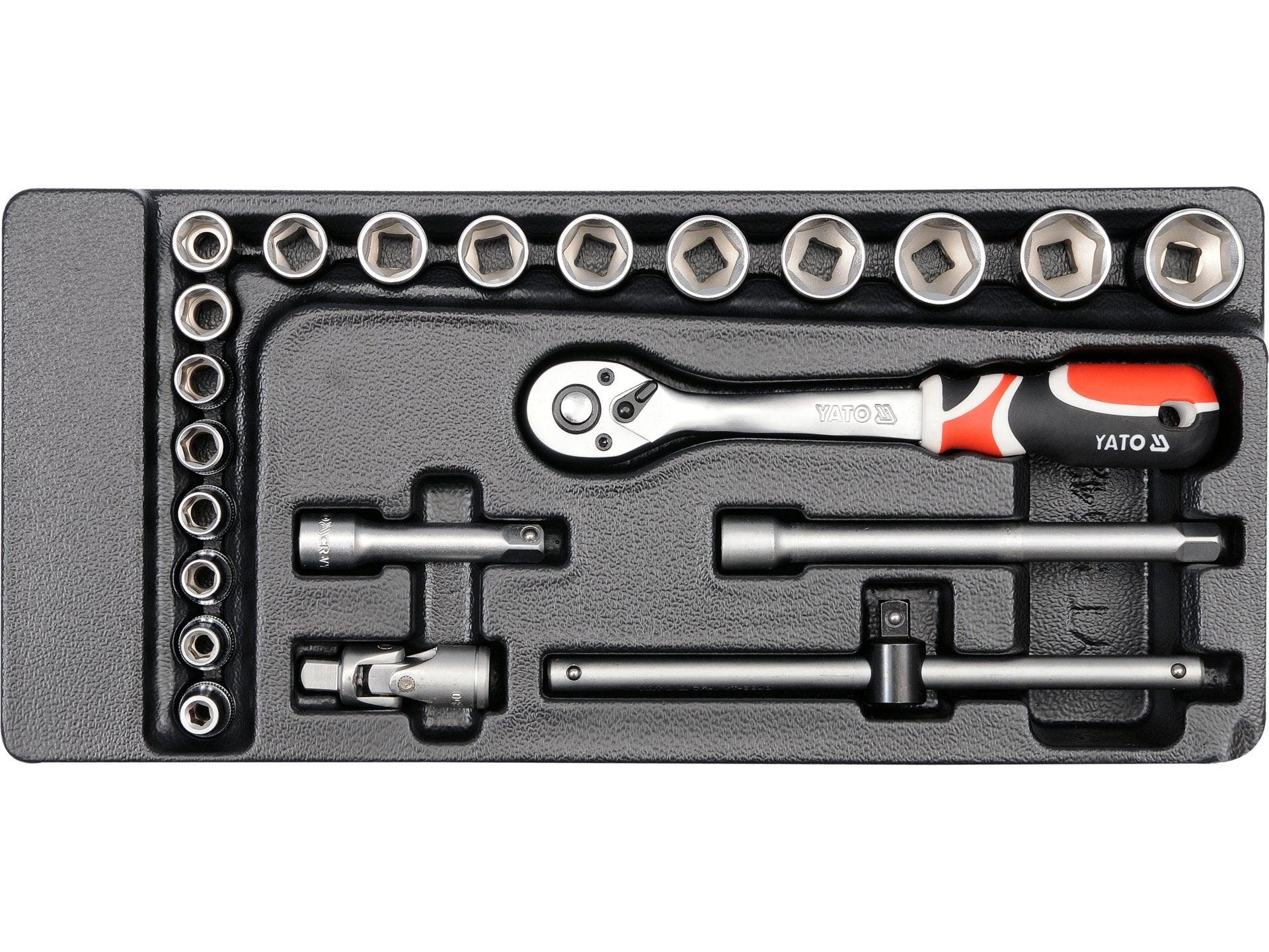 SET TUBULARE + CLICHET 3/8'', PENTRU YT-55300 YATO YT-5542
