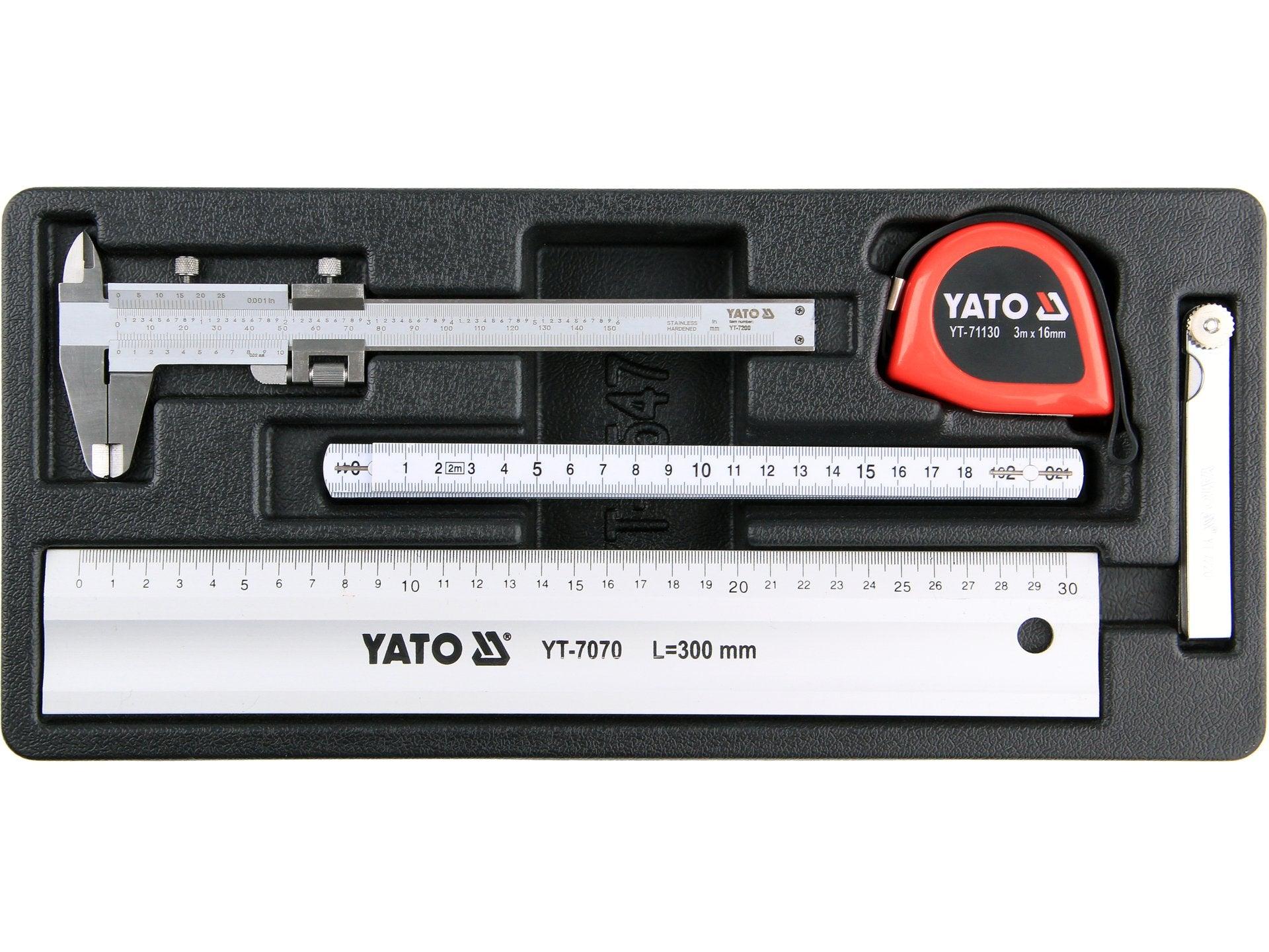 SET INSTRUMENTE MĂSURAT PENTRU DULAP - 5 BUC YATO YT-55474