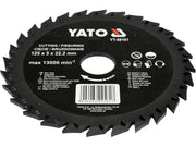 DISC CIRCULAR-RASPEL PT LEMN,125X22.2 MM YATO YT-59161