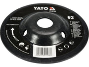 DISC RAȘPEL LEMN, DEPRESAT, 125X22.2MM, NR2 YATO YT-59169