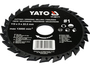 DISC CIRCULAR-RASPEL PENTRU LEMN, 115X22.2MM, NR1 YATO YT-59171