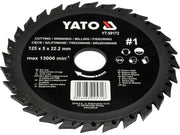 DISC CIRC.-RASPEL PT LEMN,125X22.2MM,NR2 YATO YT-59172