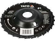 DISC CIRC.RASPEL DEPRESAT,125X22.2MM,NR2 YATO YT-59174